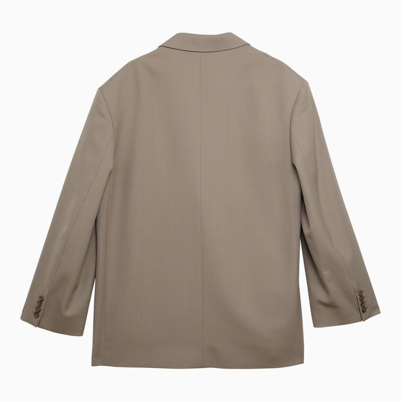 ACNE STUDIOS BEIGE SINGLE-BREASTED JACKET IN BLEND - 3