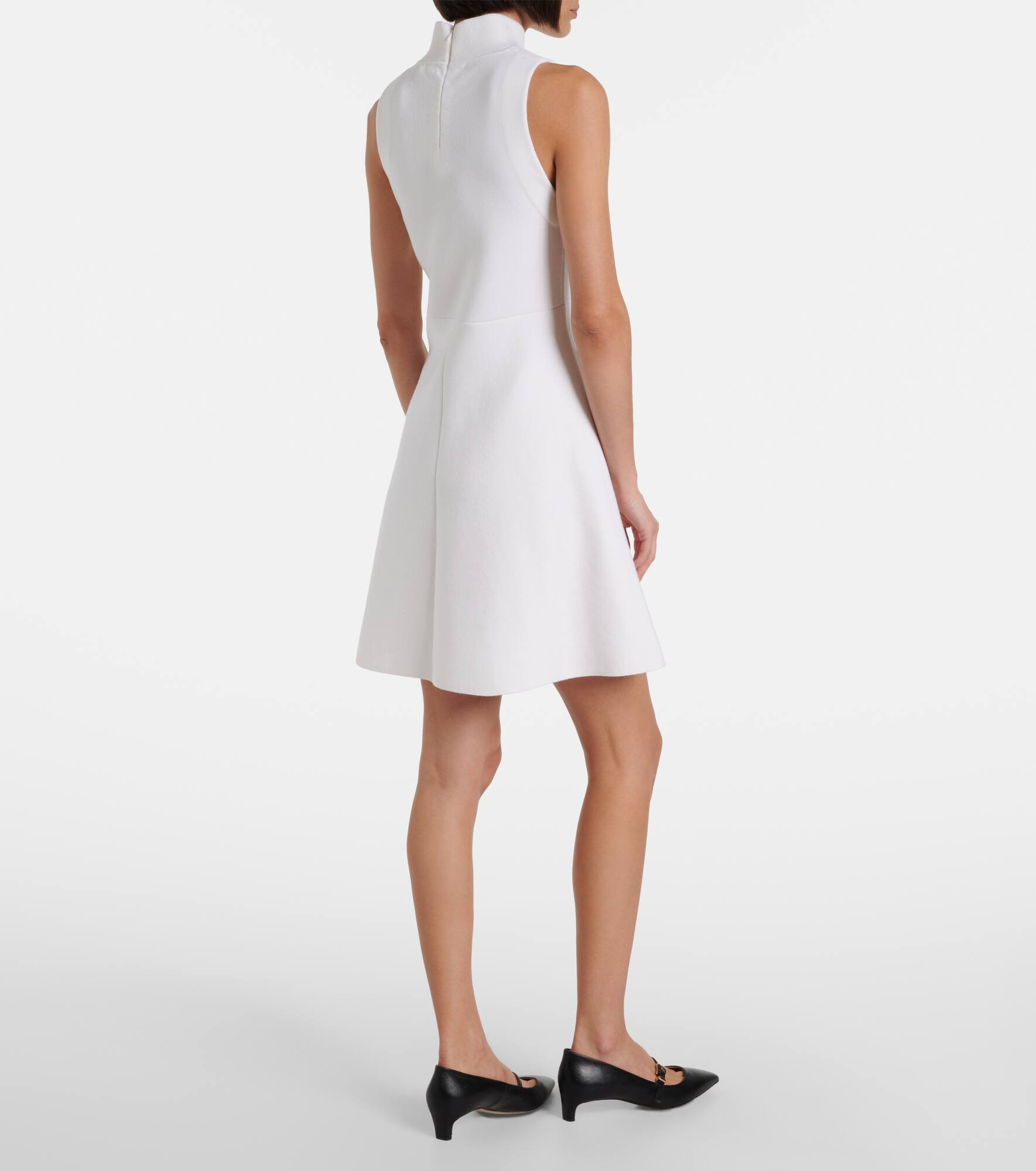 Sharp Ambition wool-blend minidress - 3