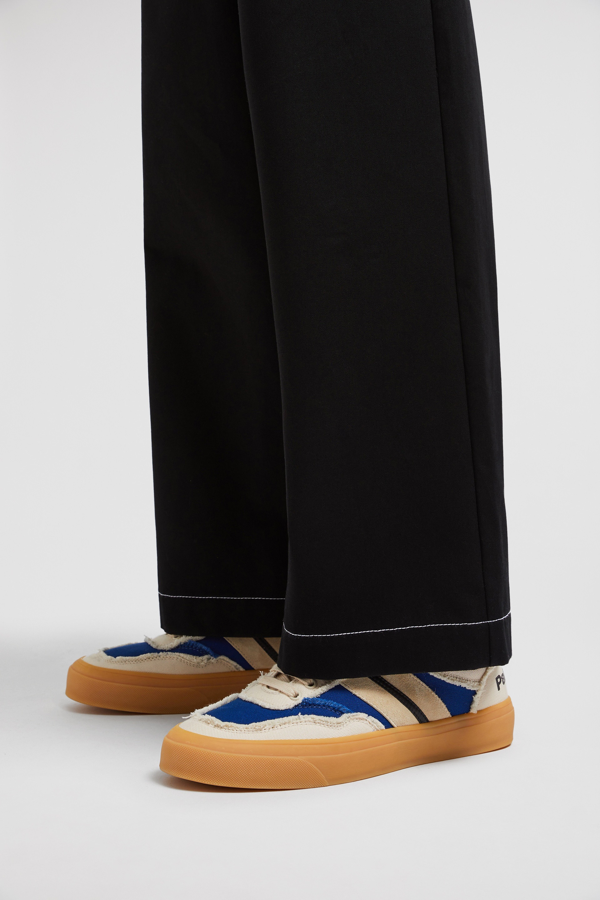 Moncler x Palm Angels Monaco2 Canvas & Suede Sneakers - 2