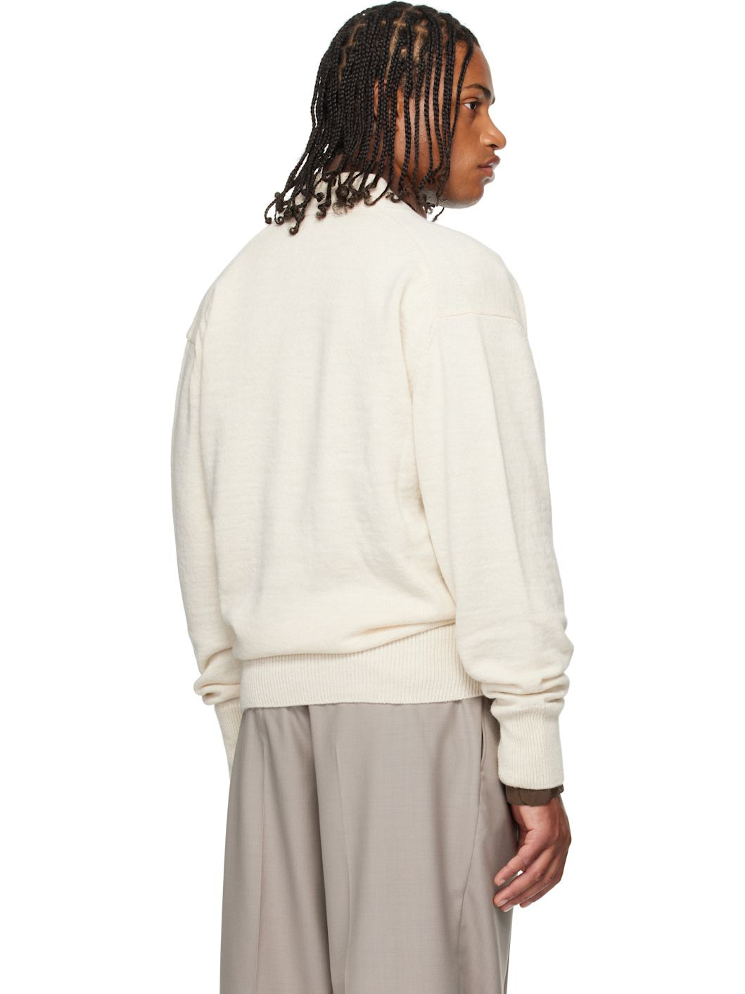 Beige Wrap Cardigan - 3
