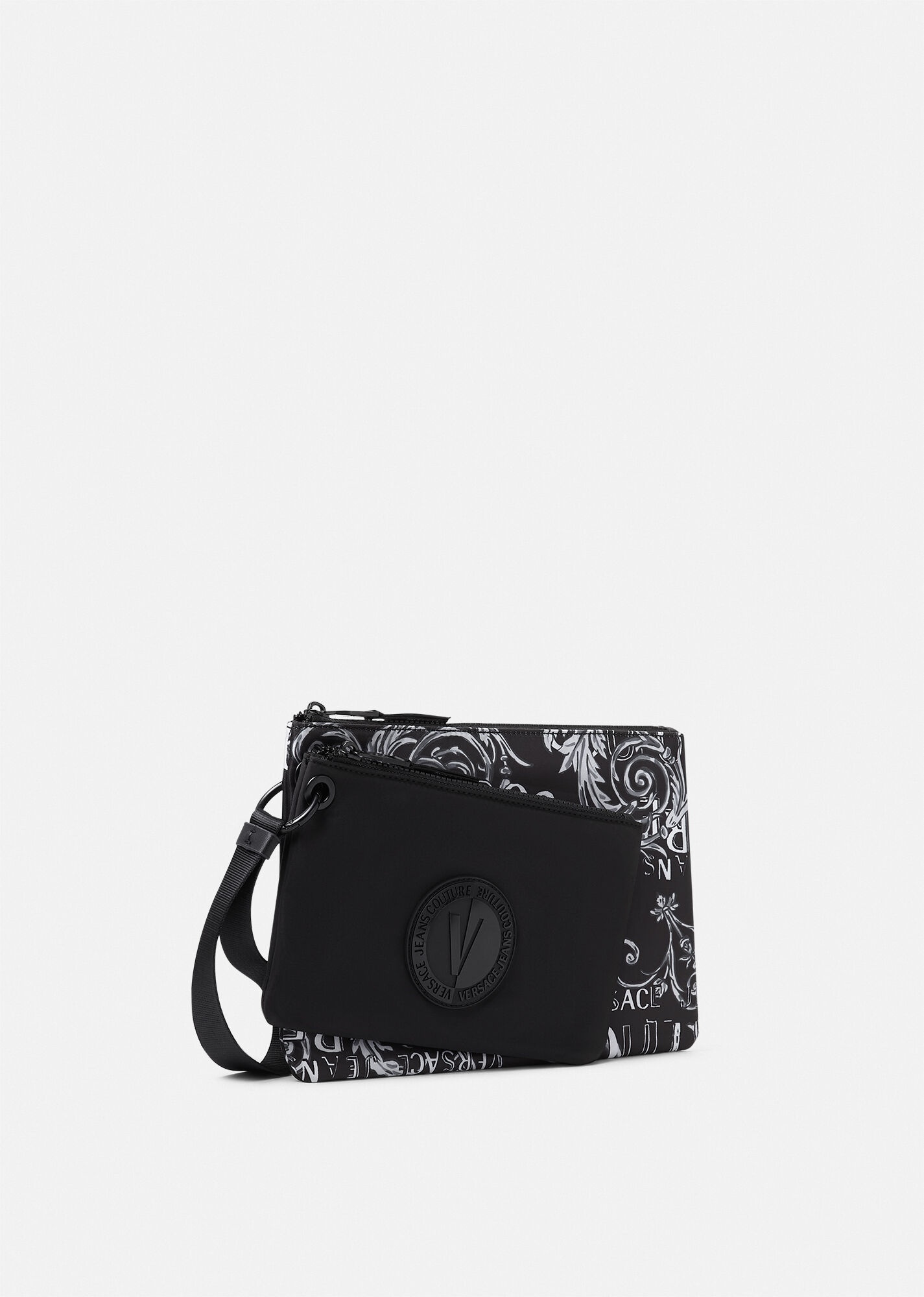 Double Logo Couture V-Emblem Pouch - 2