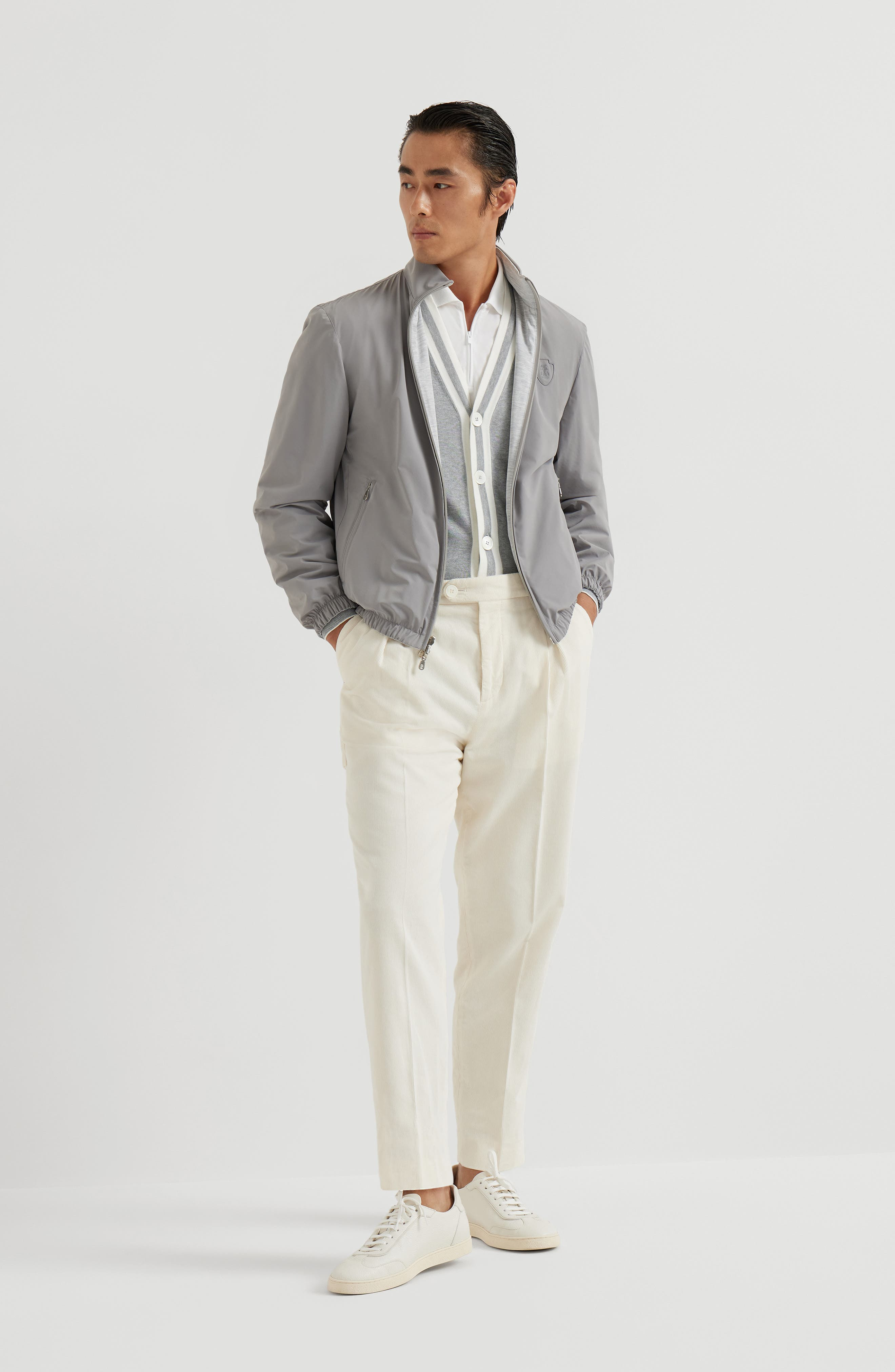 Brunello Cucinelli Trousers with tee holder in Off-White at Nordstrom - 5