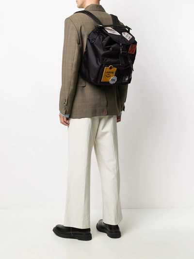 Lanvin logo-patch backpack outlook