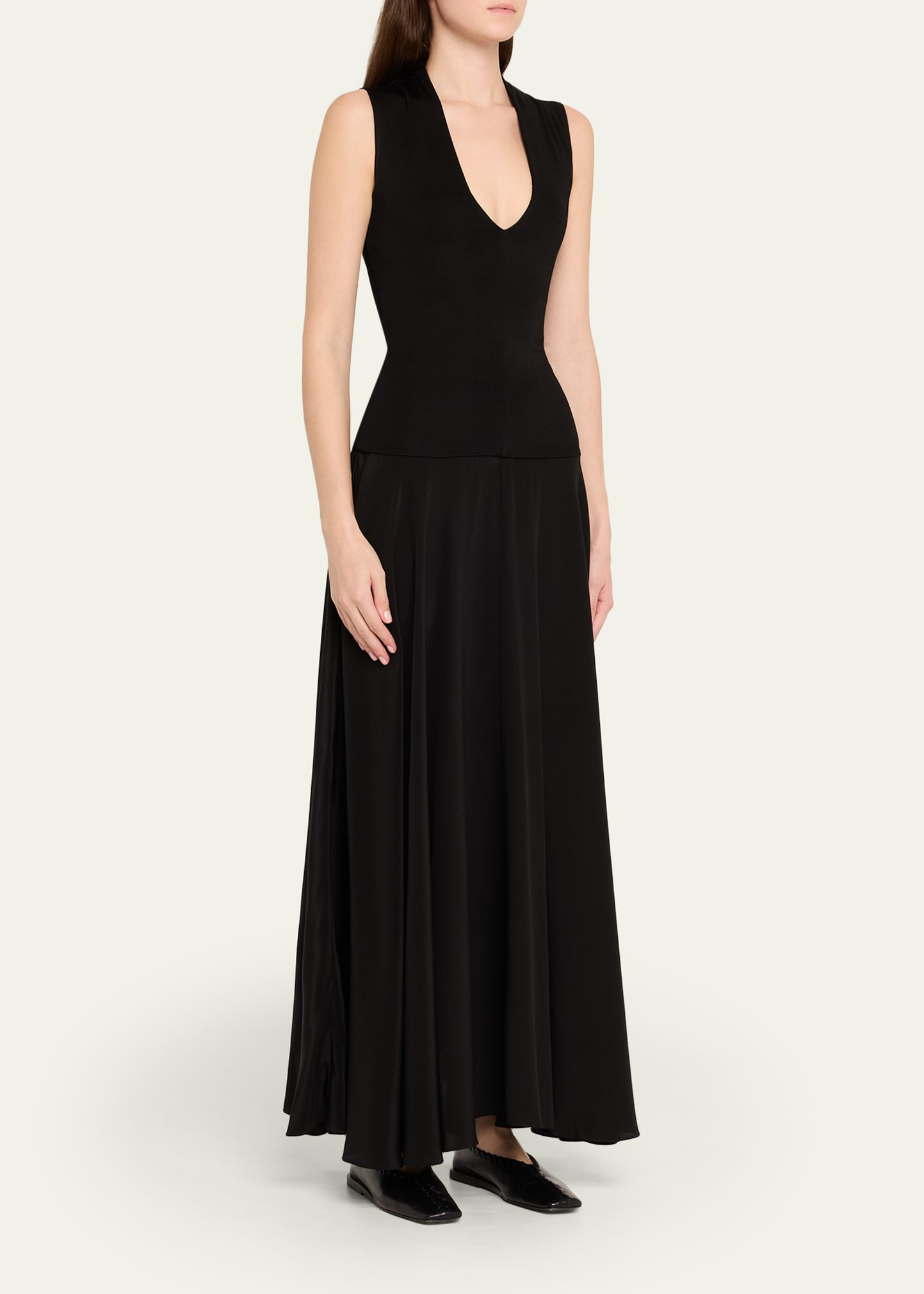 Illi V Drop-Waist Maxi Dress - 4