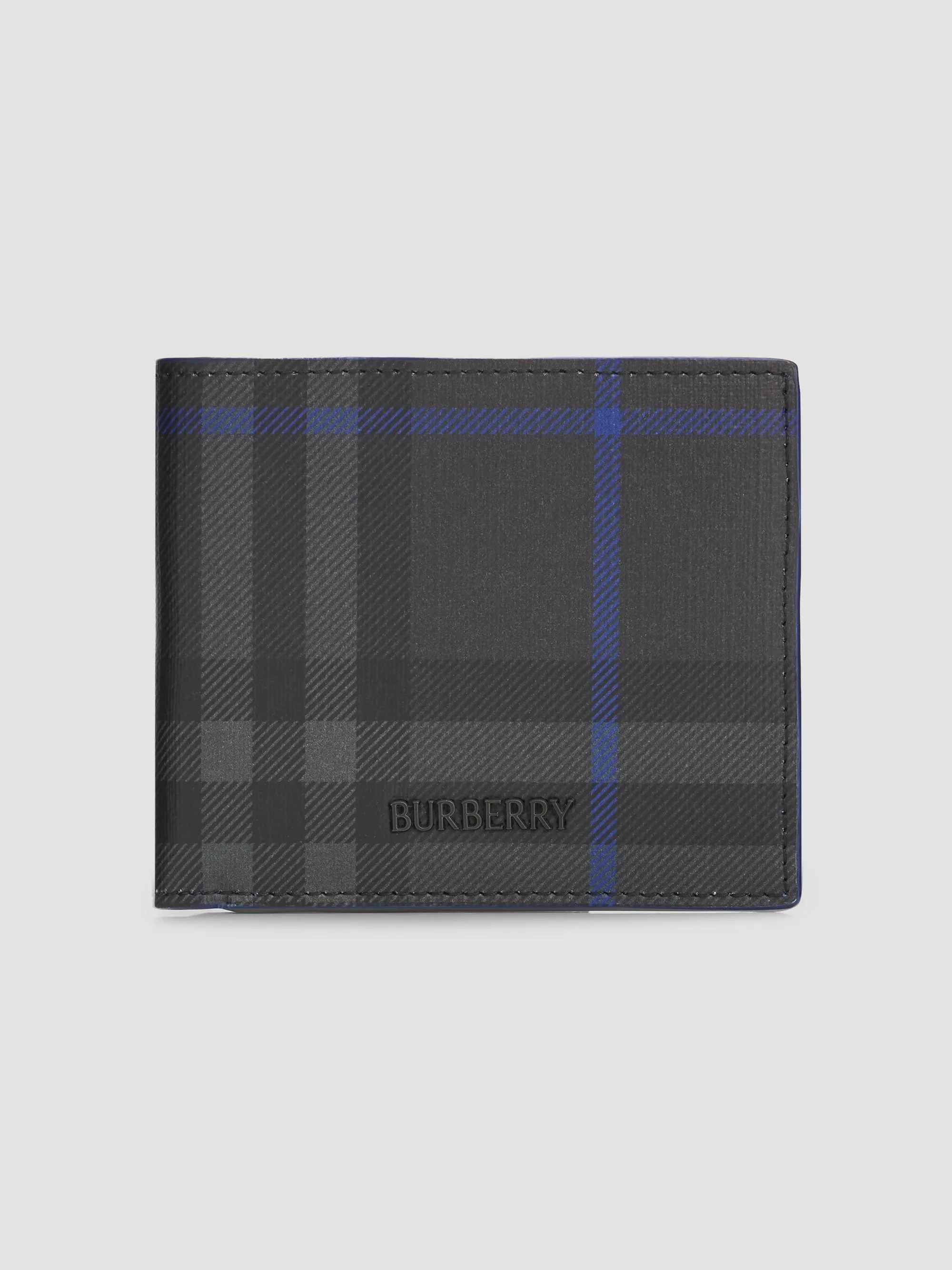 Men's City Check Bifold Wallet - Iron Knight - 1
