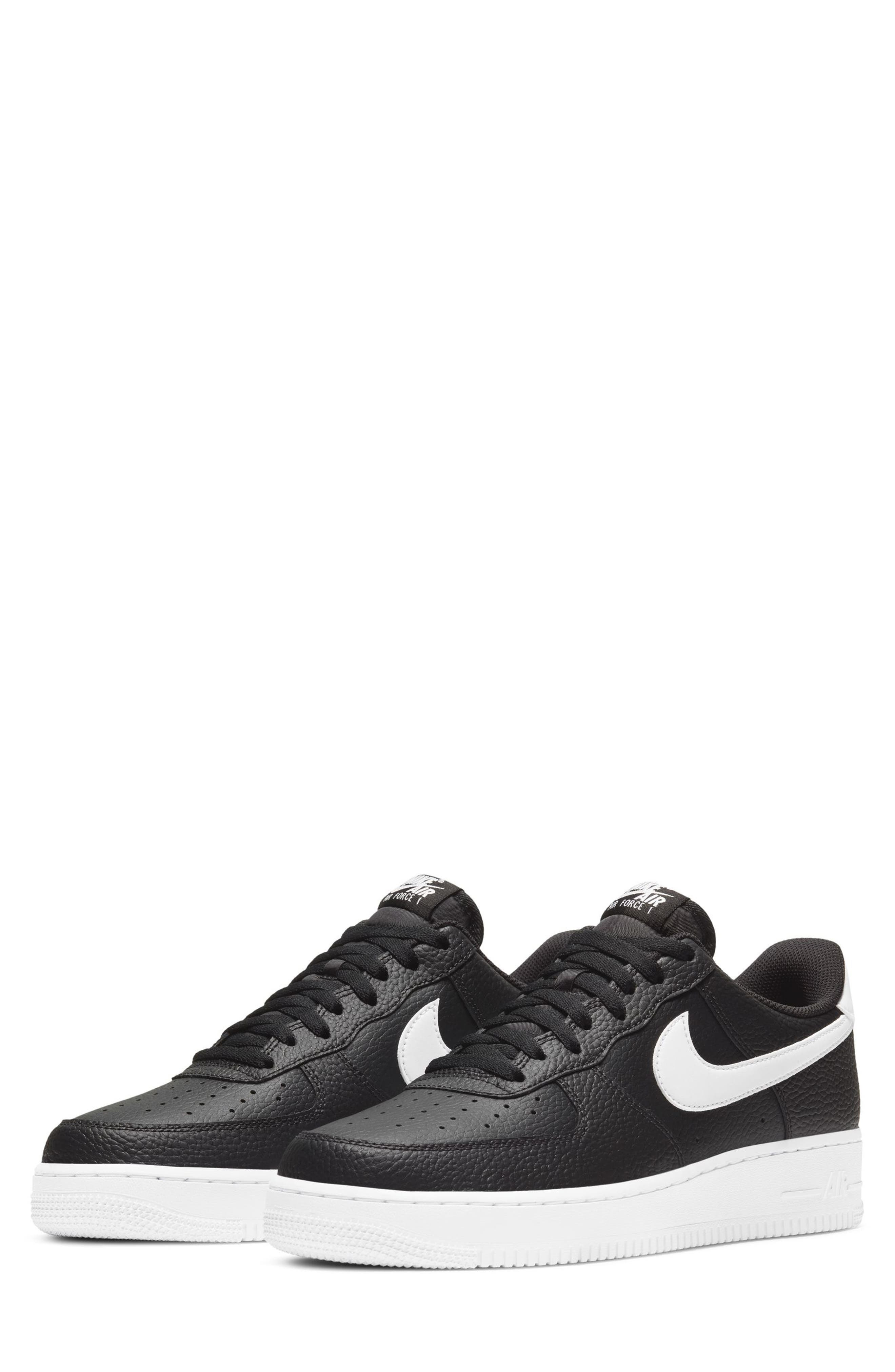 Nike Air Force 1 '07 Basketball Sneaker in Black/White at Nordstrom - 1