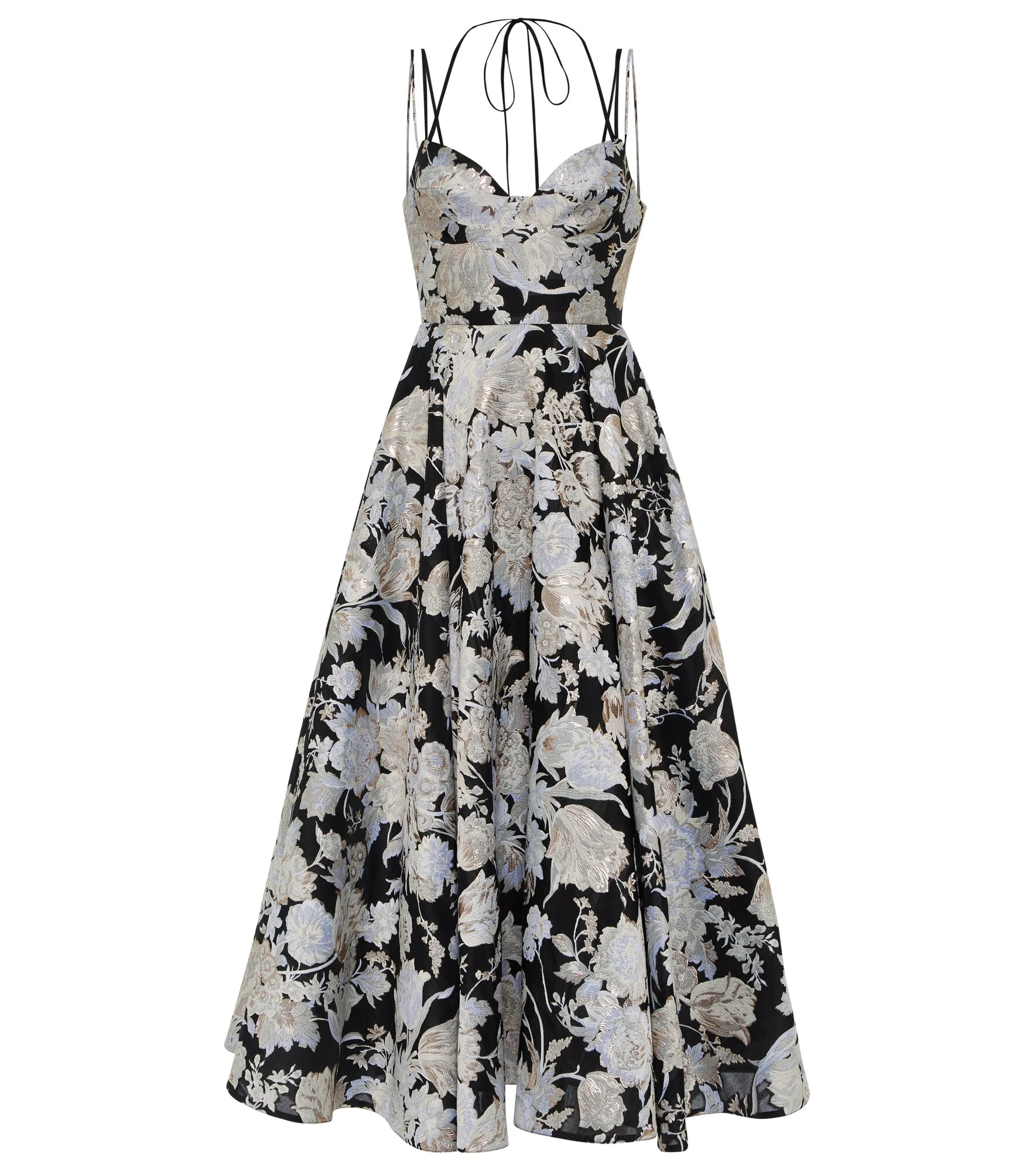 Rea jacquard fil coupé midi dress - 1