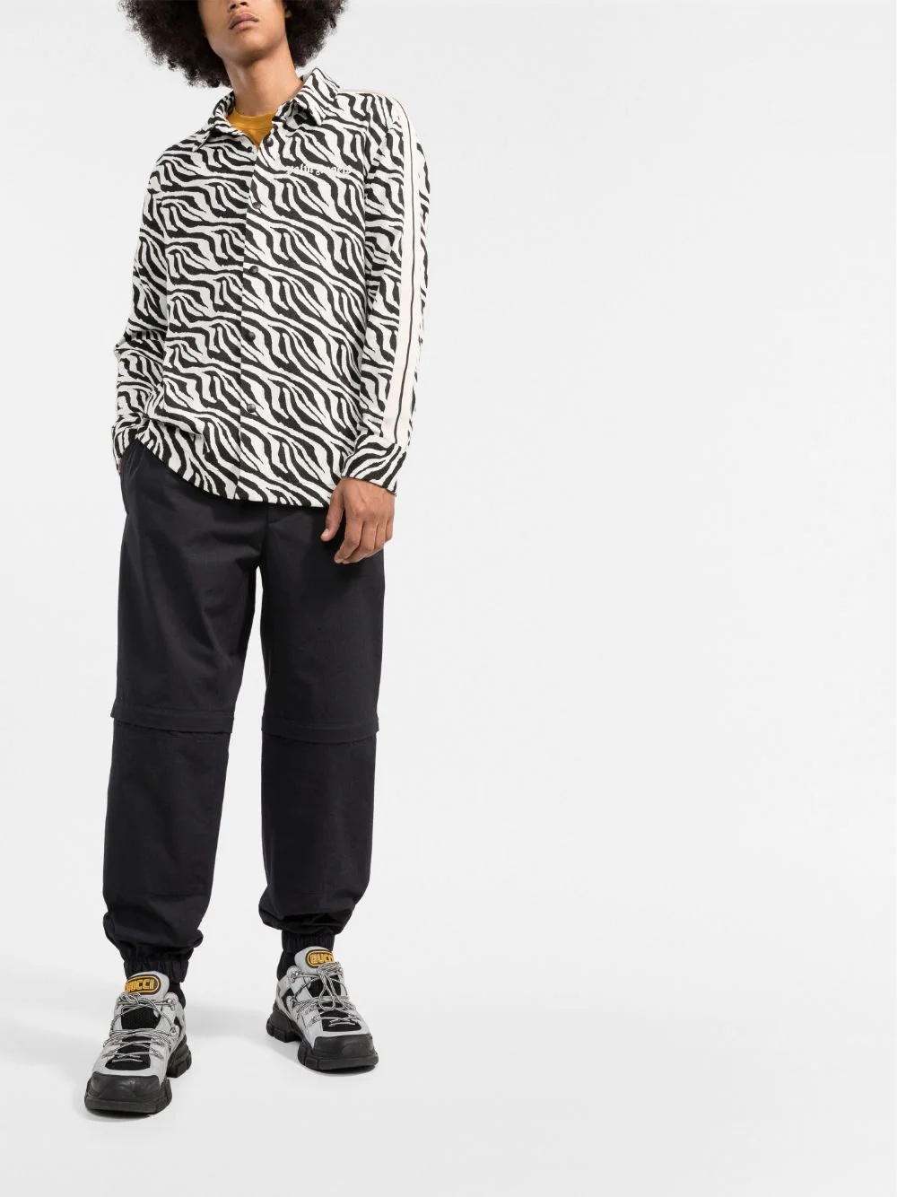 zebra-print shirt - 2
