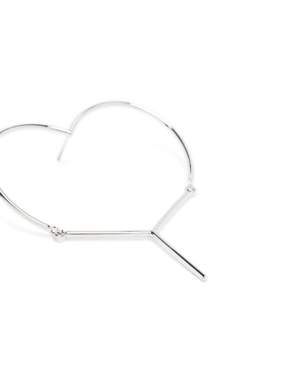 Y-shaped heart earrings - 5