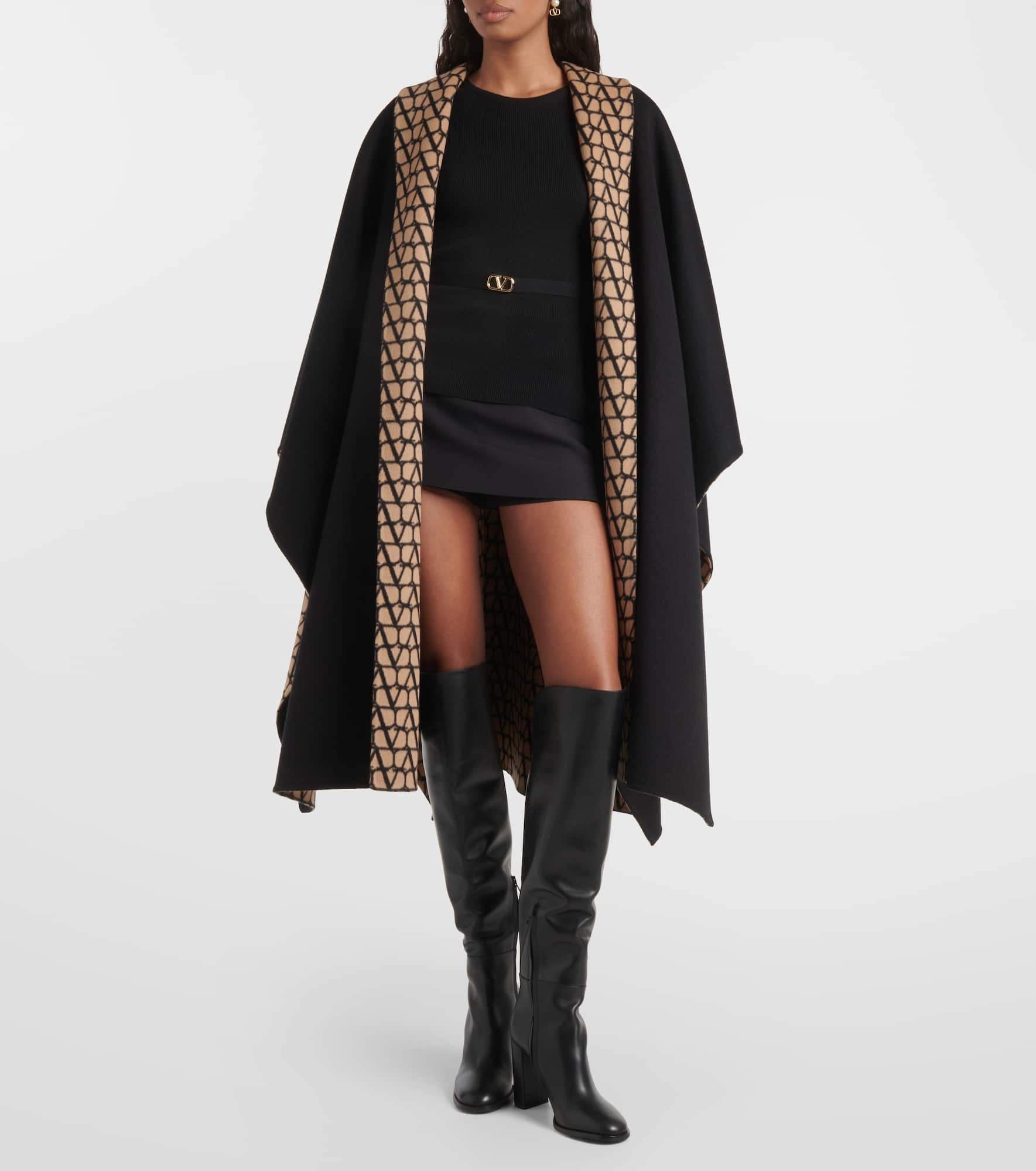 Belted virgin wool sweater - 2