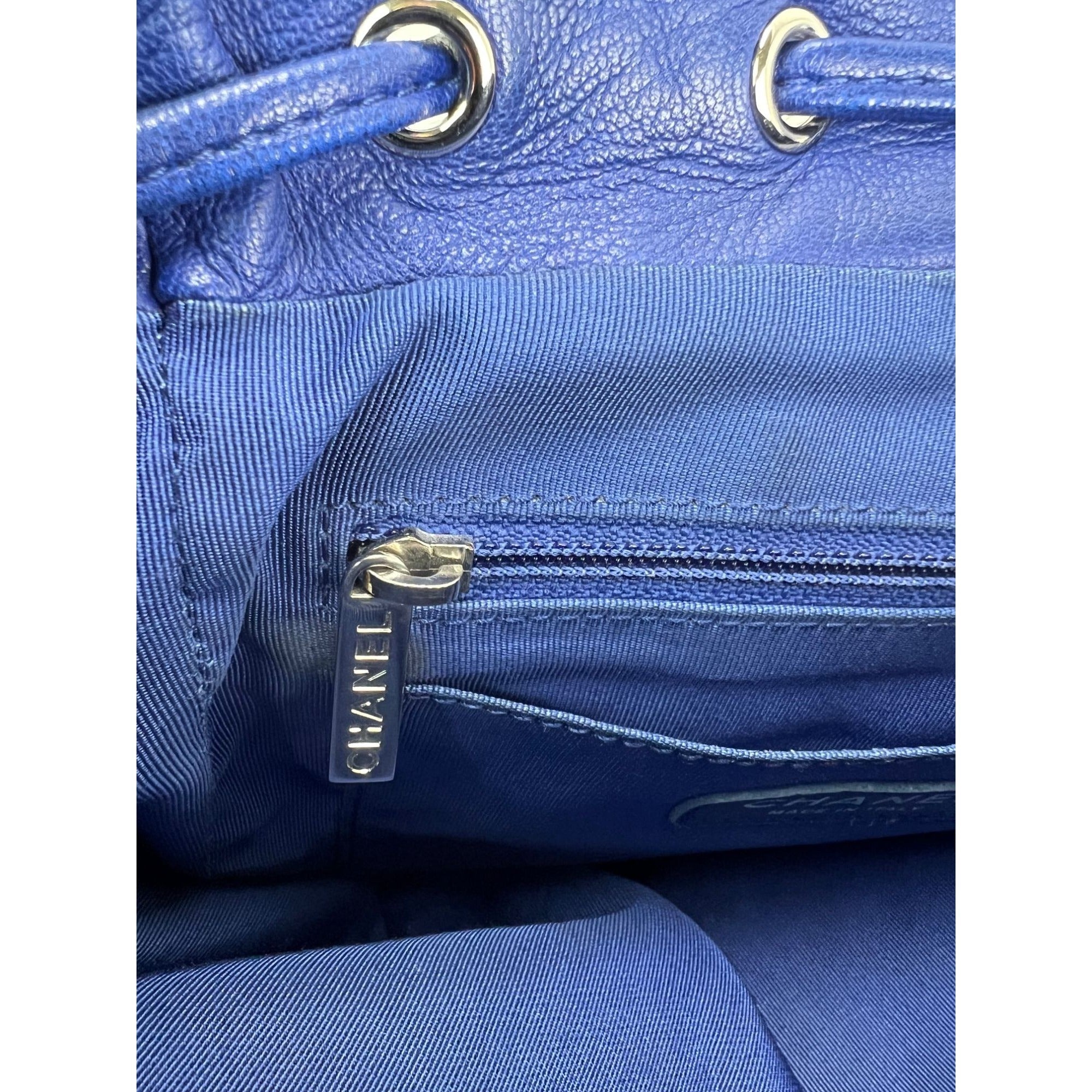 Chanel Lambskin Quilted Small Urban Spirit Blue Backpack - 13
