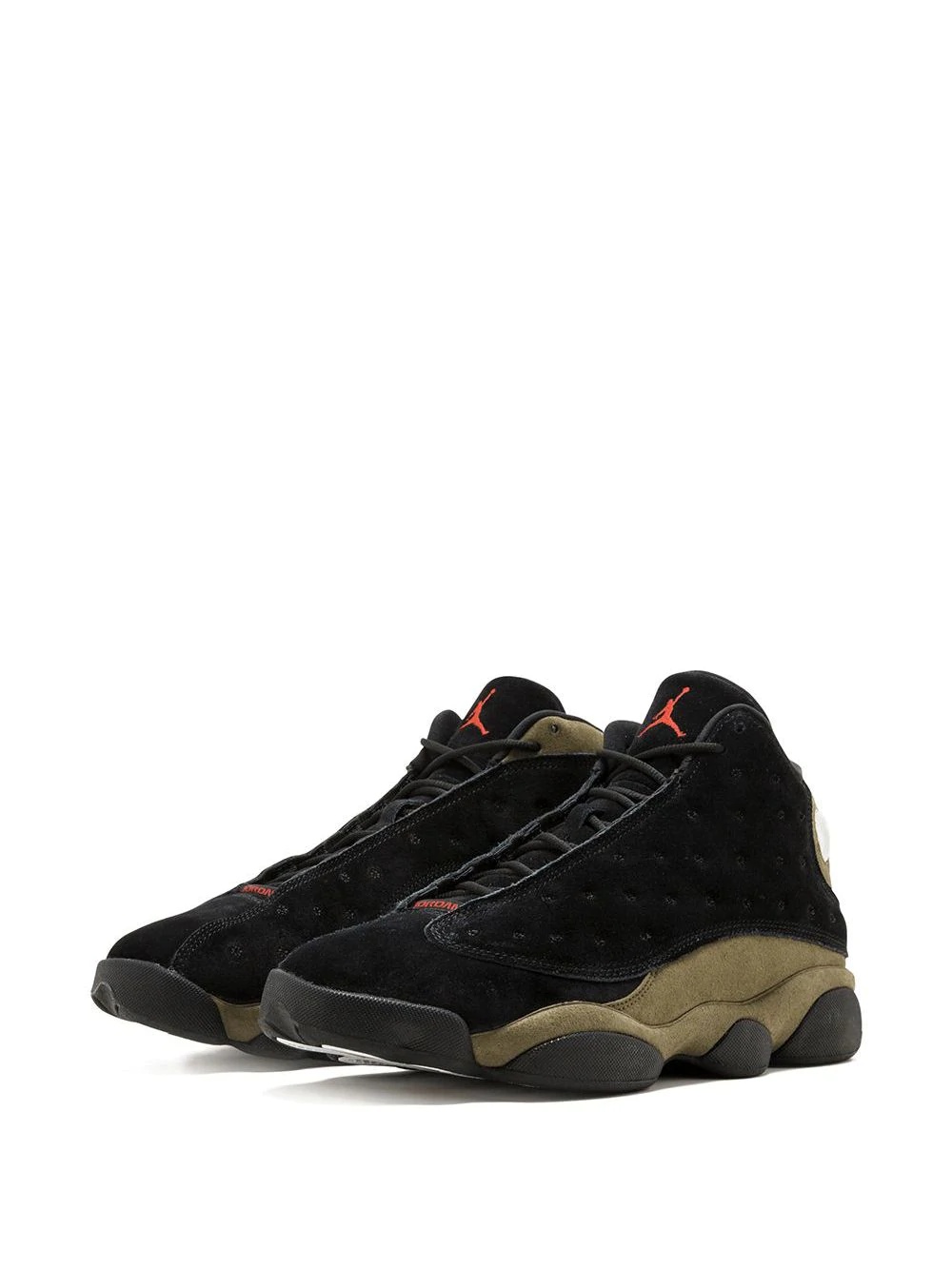 Jordan 13 black and olive best sale