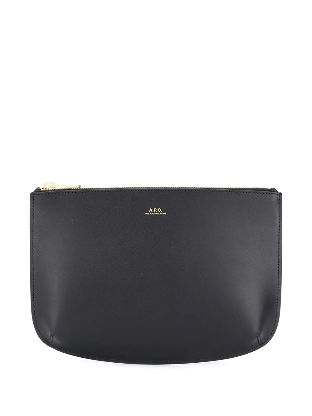 embossed logo clutch - 1