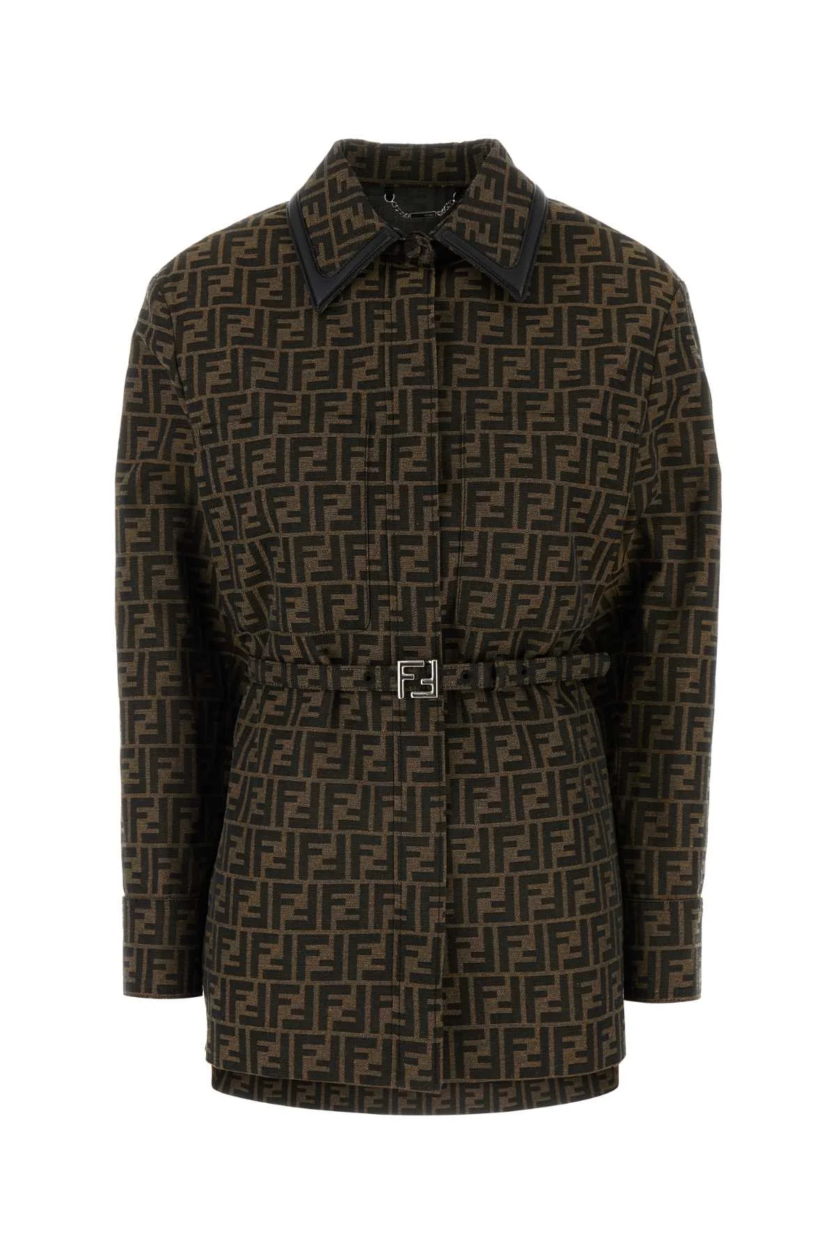 Fendi Women Embroidered Canvas Shirt - 1