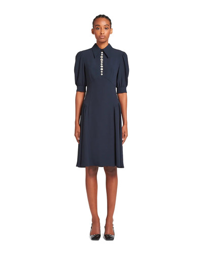 Prada Embellished satin sablé dress outlook