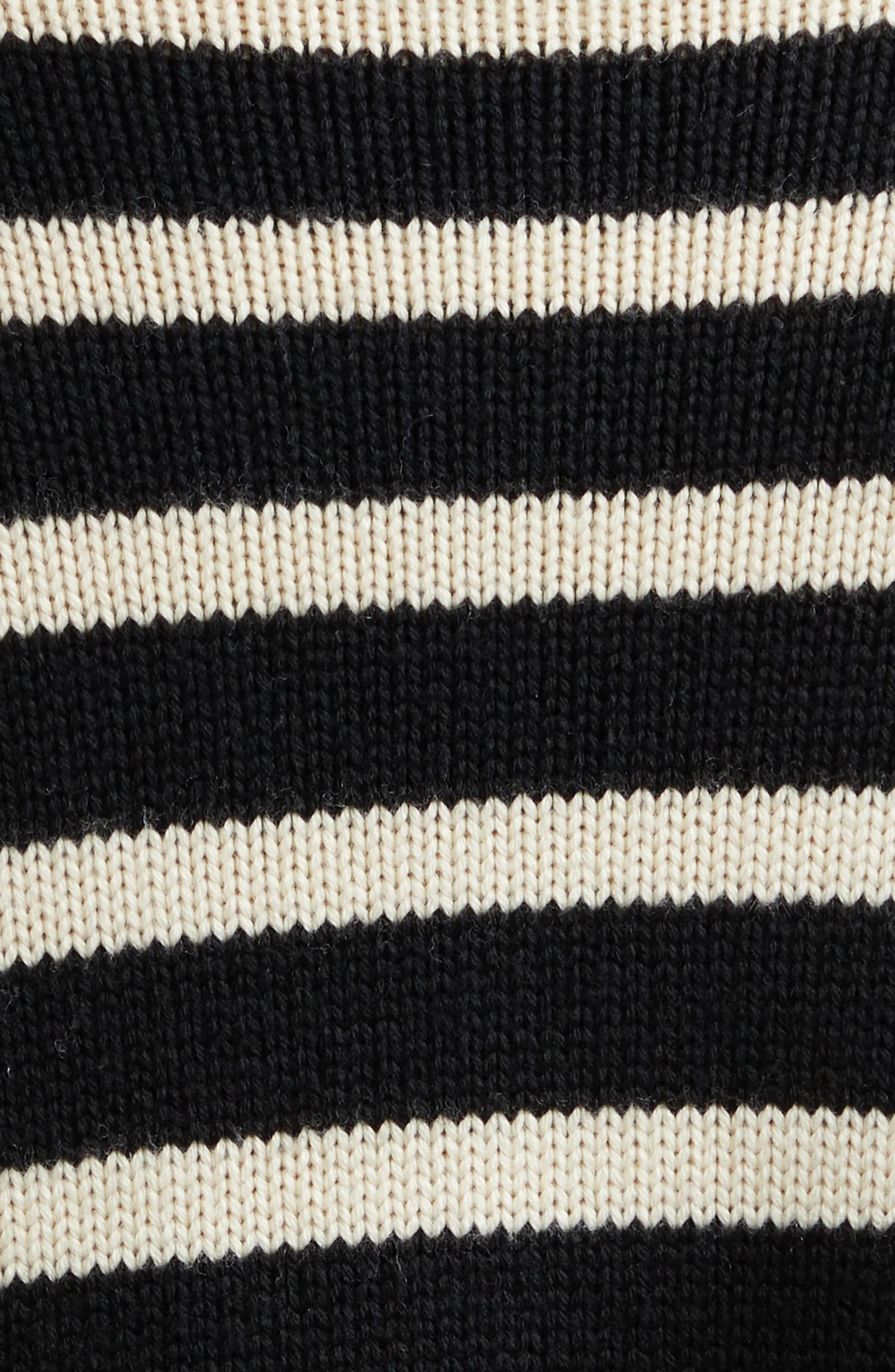 Stripe Wool Blend Turtleneck Sweater - 7