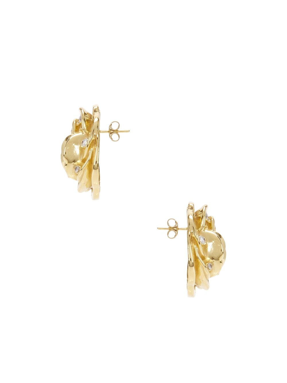 rose diamond earrings - 2