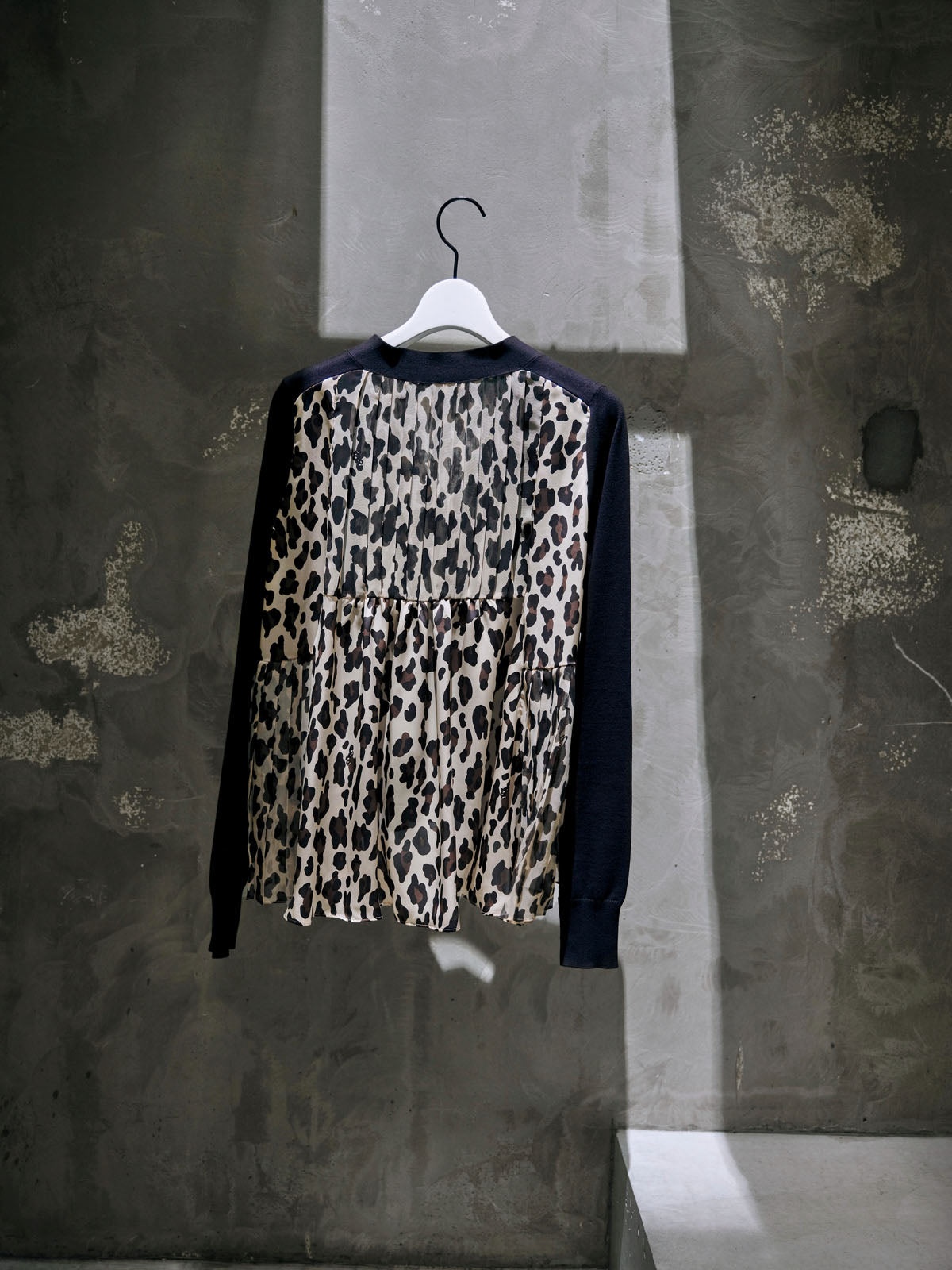 Leopard Print x Knit Cardigan - 5