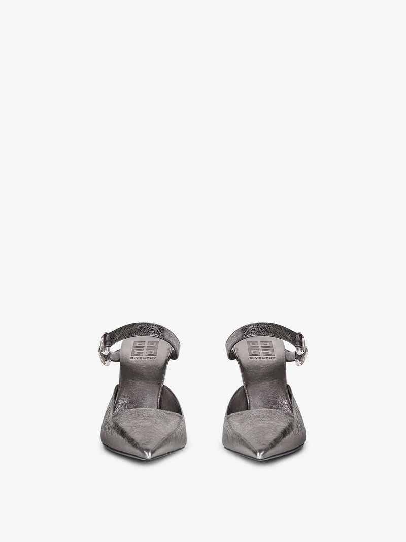 Givenchy VOYOU SLINGBACKS IN LAMINATED LEATHER outlook