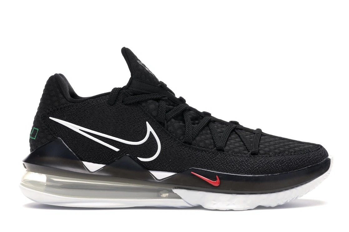 Nike LeBron 17 Low Black White - 1