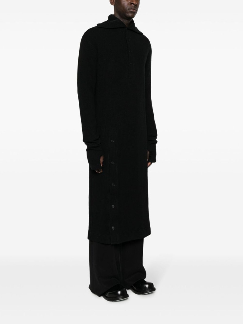 hooded glove-sleeves maxi cardigan 3