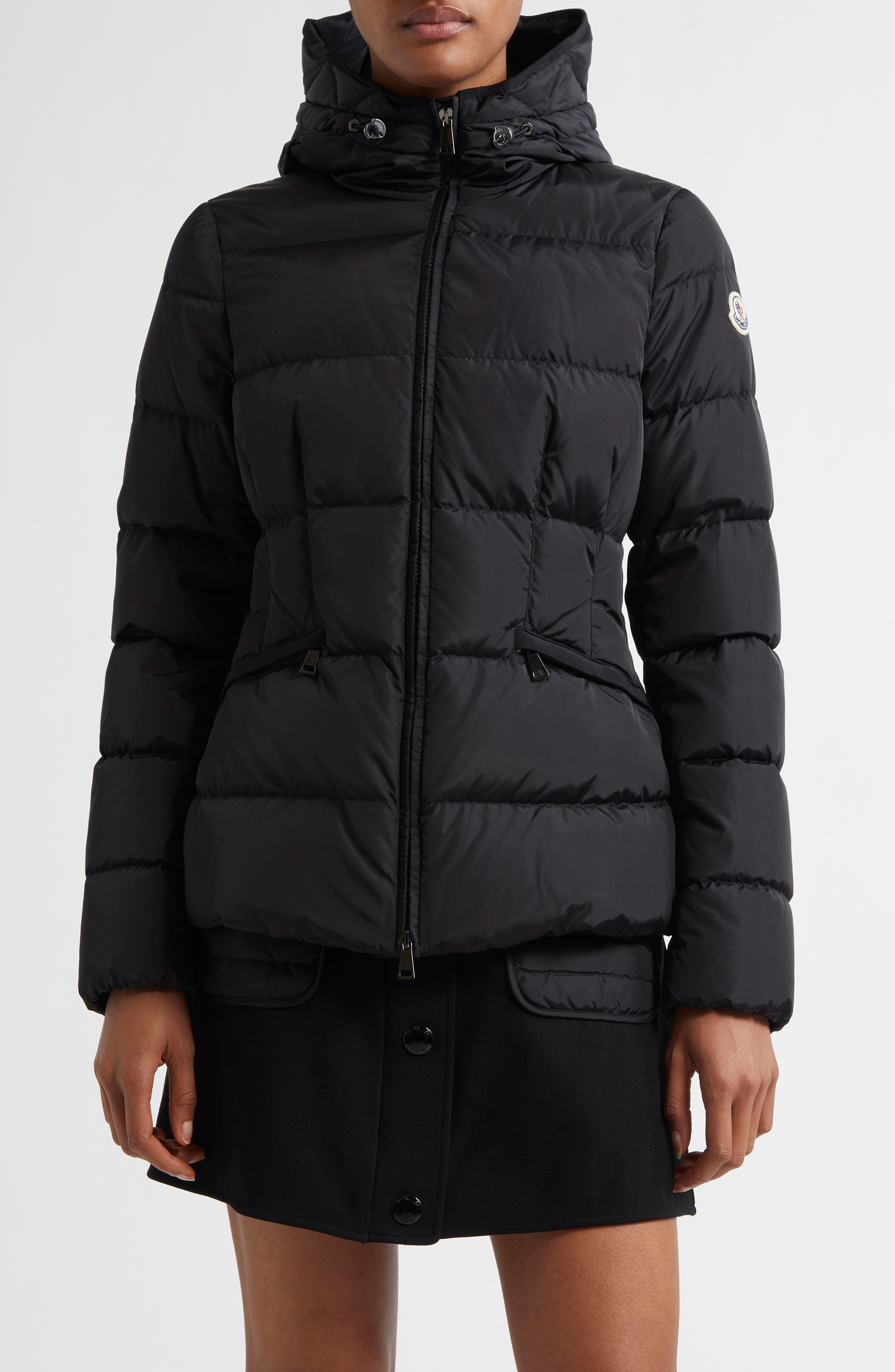 Moncler Avoce Hooded Down Jacket in Black/black at Nordstrom - 1