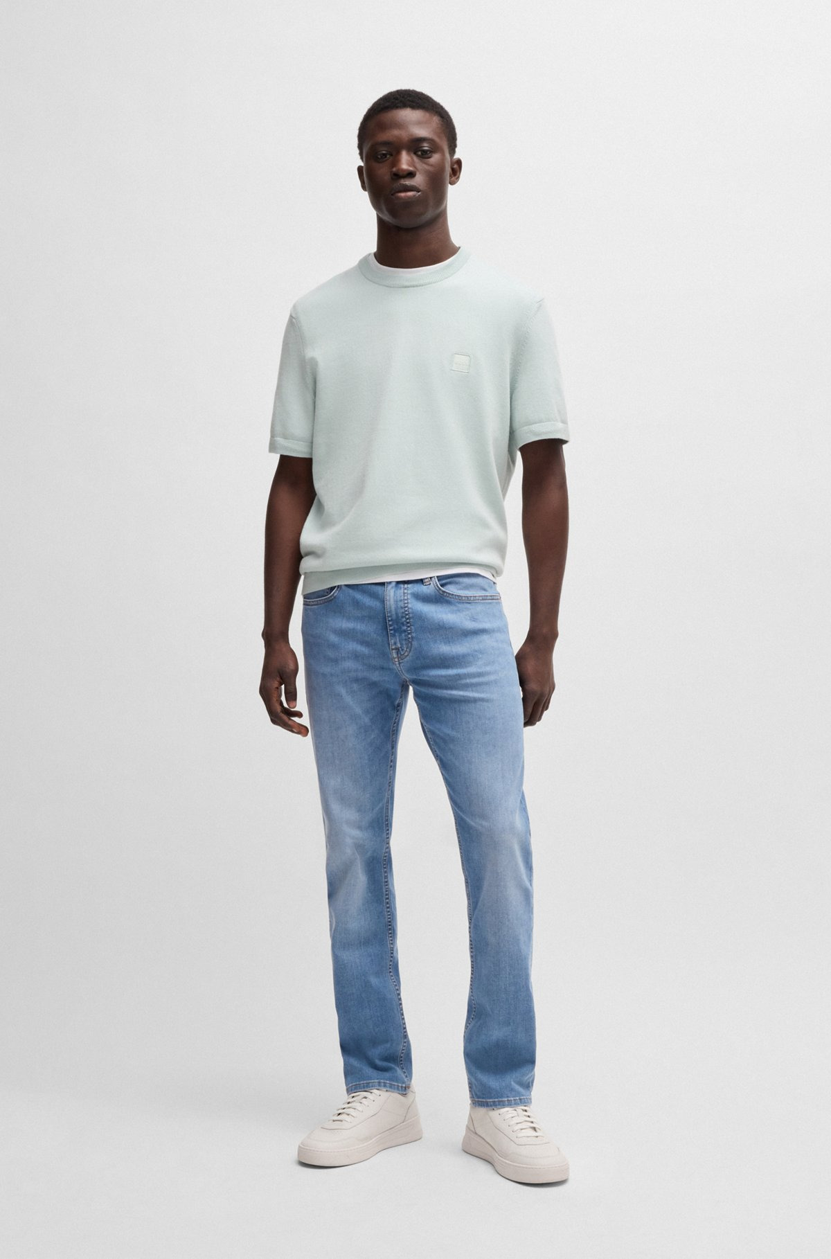DELAWARE SLIM-FIT JEANS IN BLUE SOFT-MOTION DENIM - 3