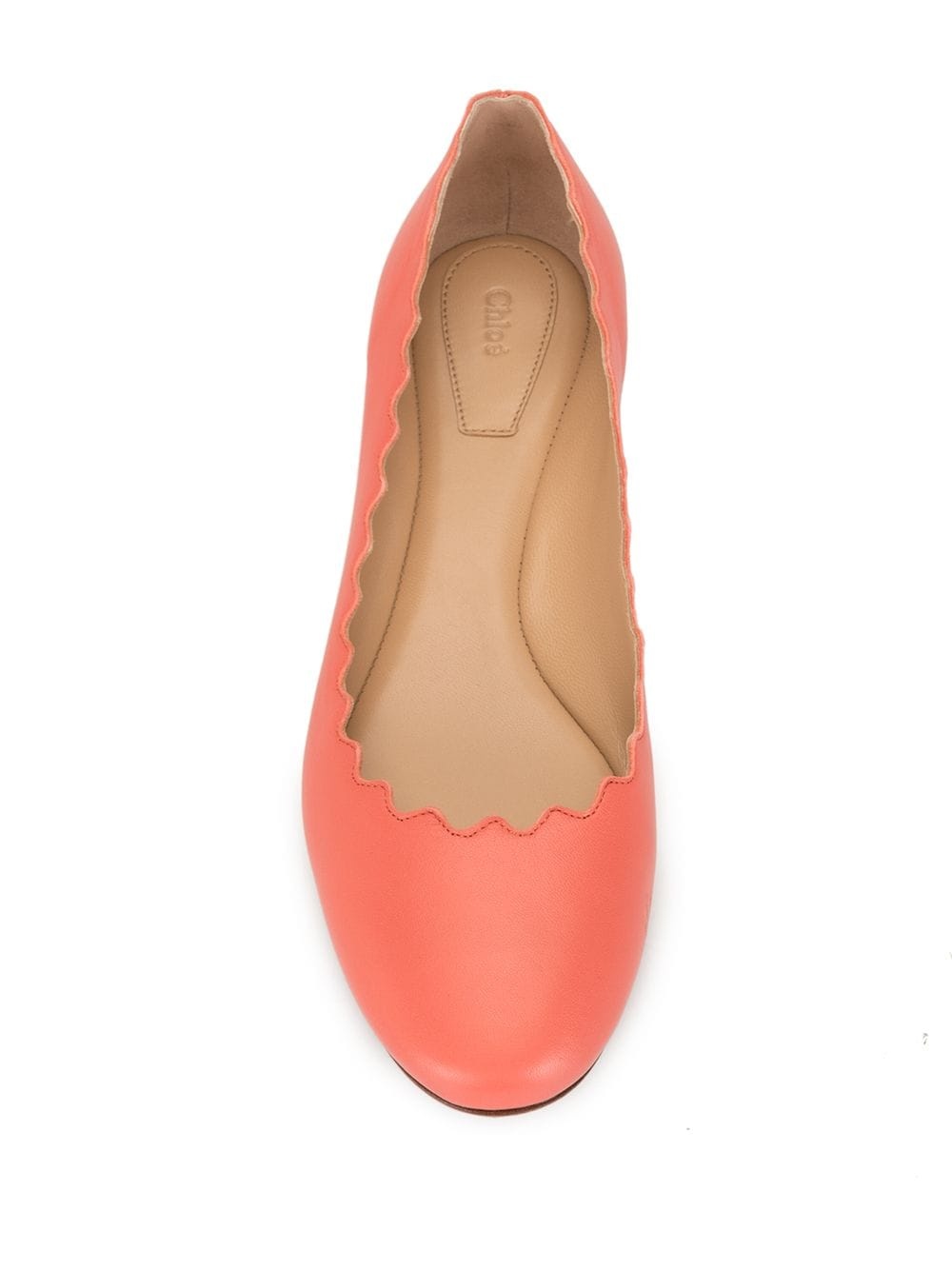 Lauren scalloped ballerina flats - 4