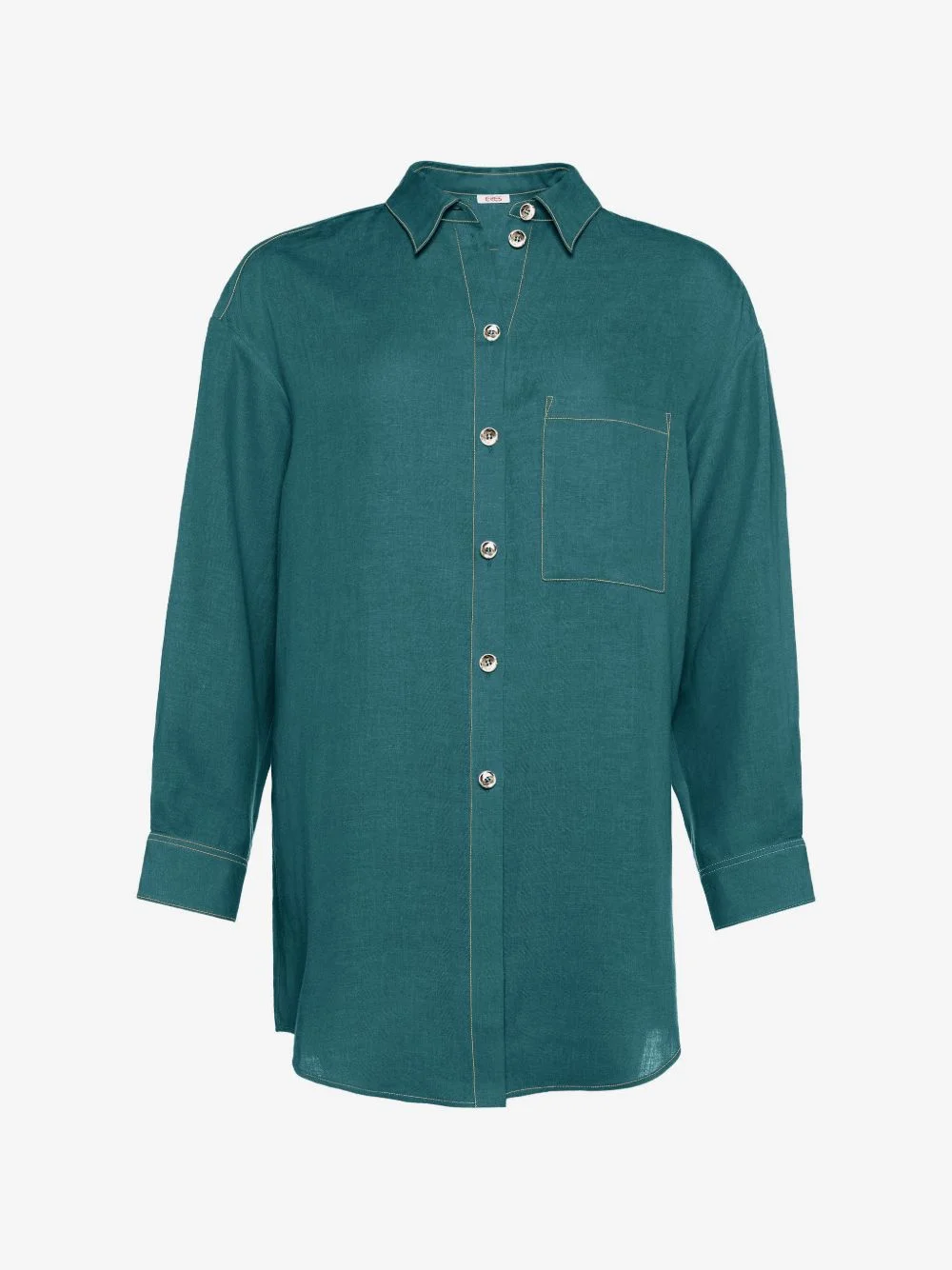 ERES contrast-stitch chest-pocket shirt - 272649 | REVERSIBLE