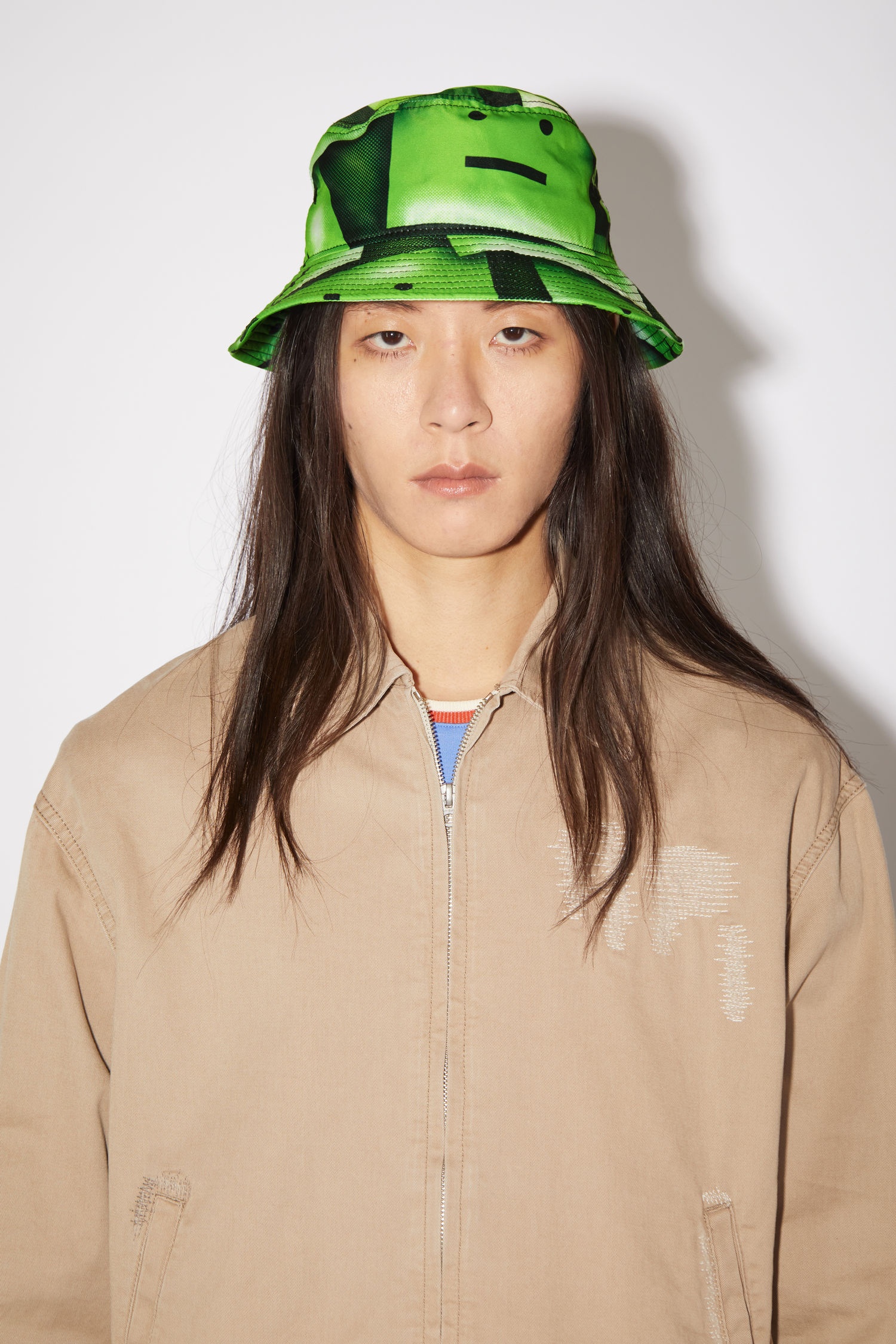 Face bucket hat - Green - 3