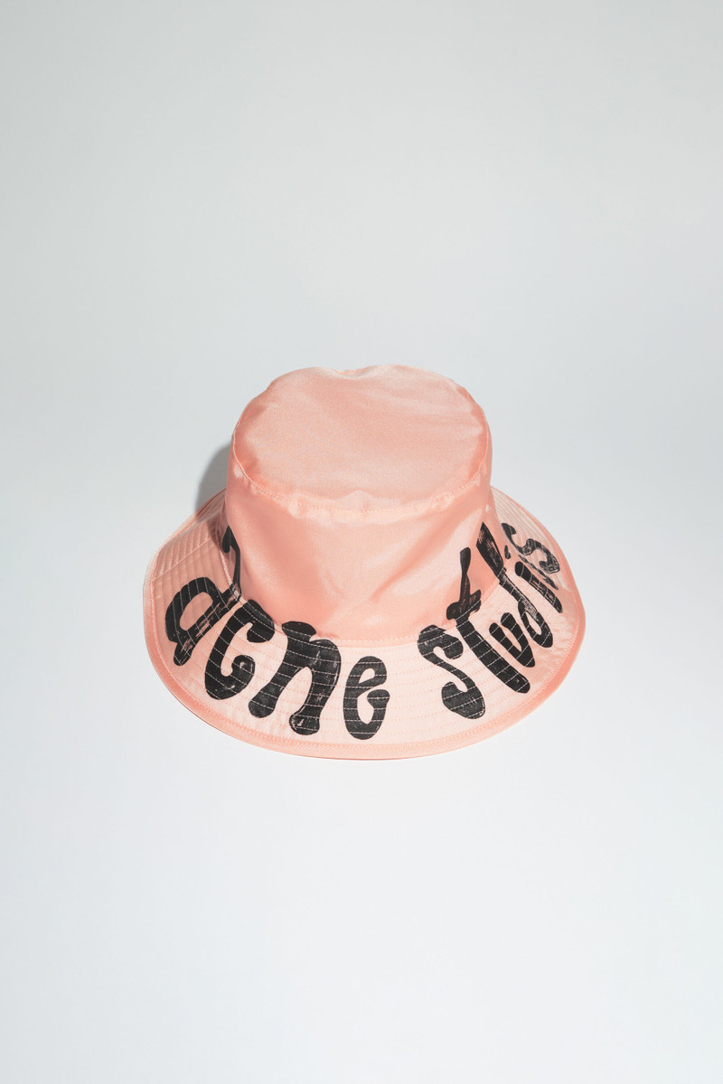 Logo bucket hat - Peach pink 1