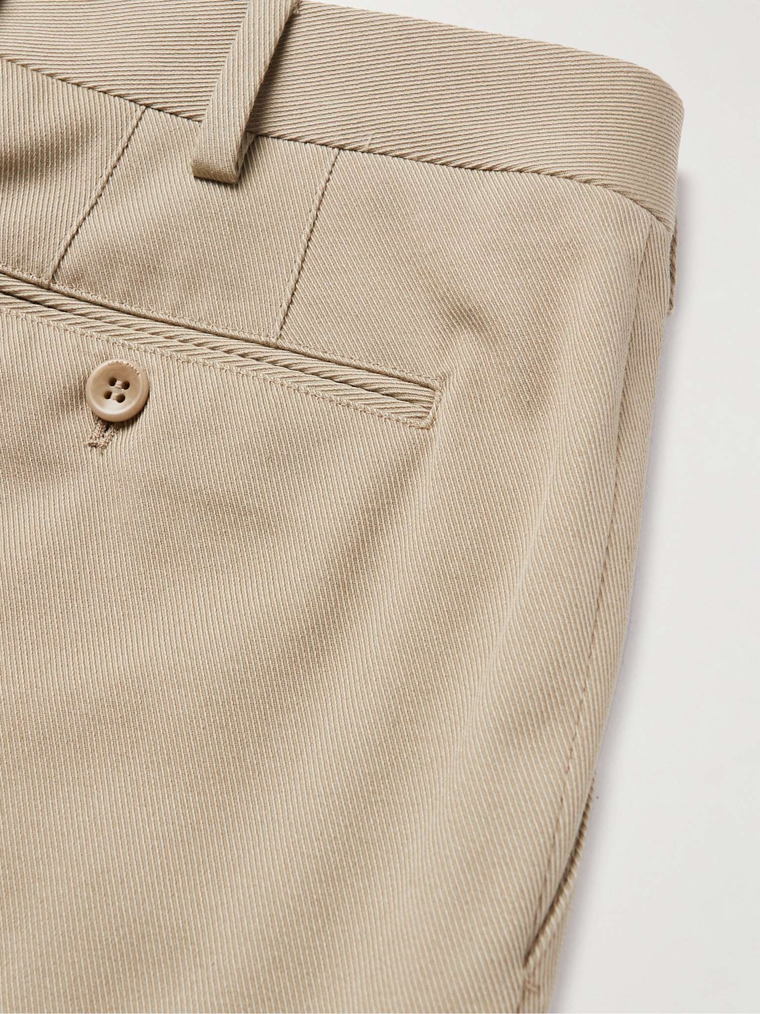 Slim-Fit Tapered Stretch-Cotton Twill Trousers - 5