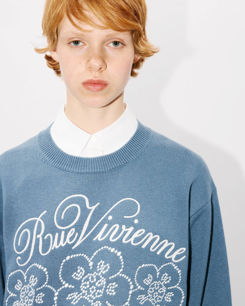 'KENZO Constellation' genderless embroidered jumper in wool and cotton 6