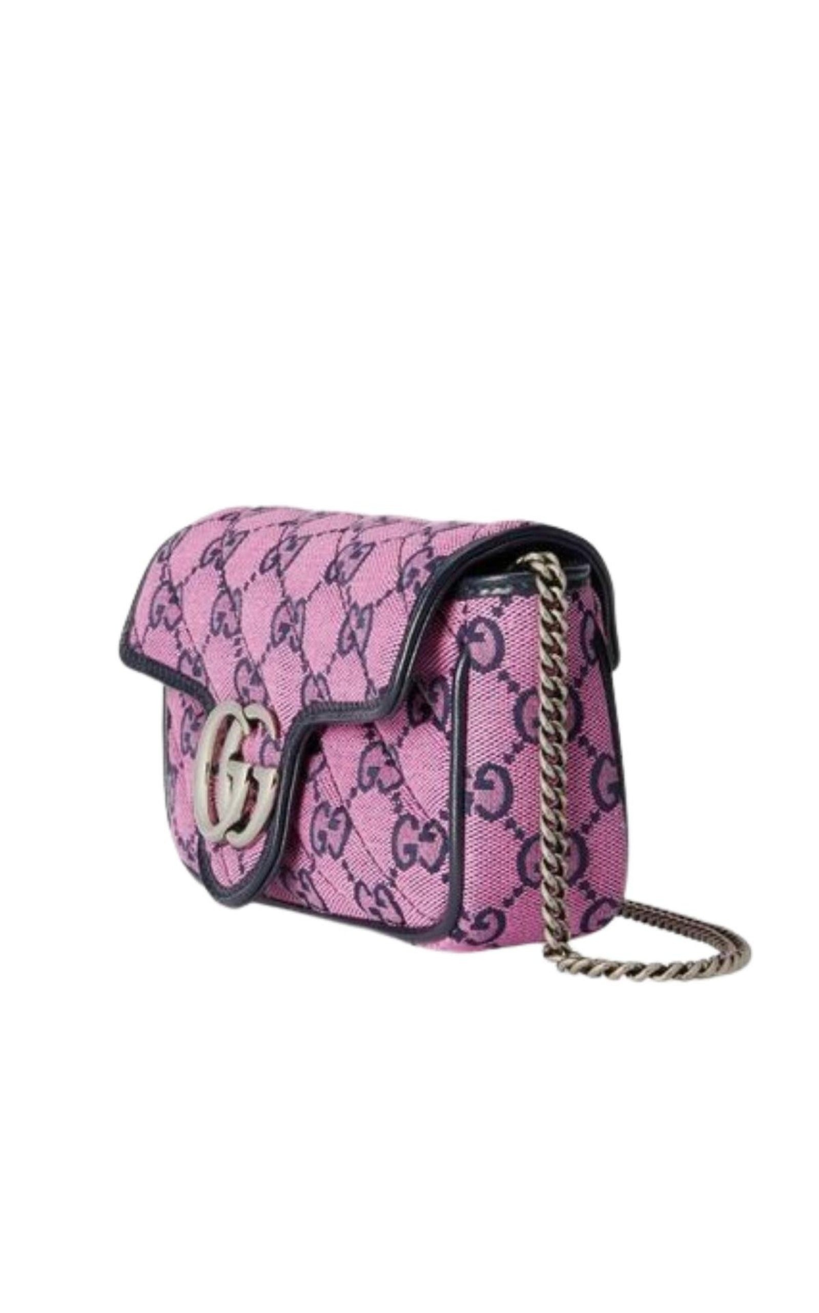 Pink GG Marmont Pink Super Mini Bag - 5