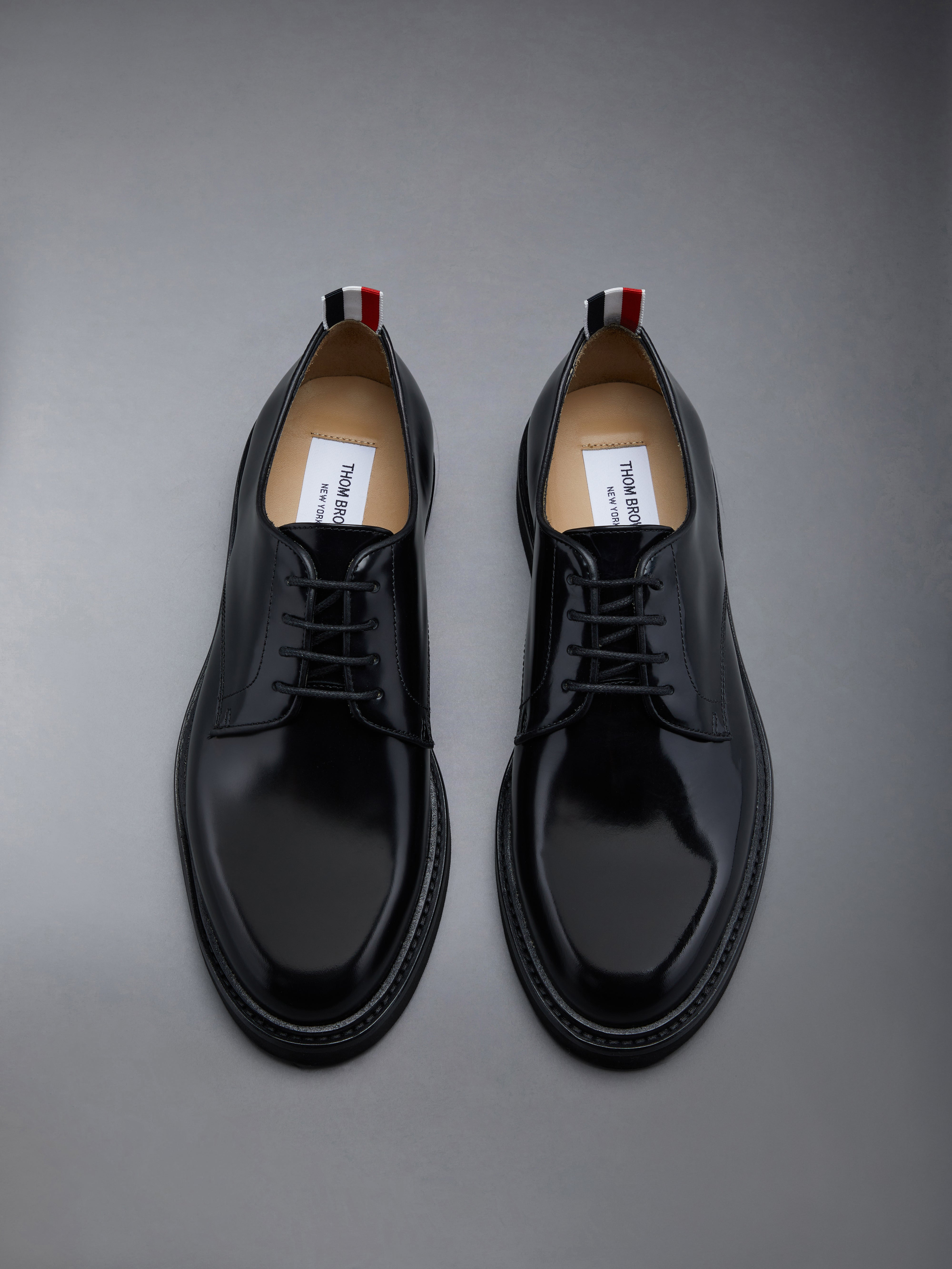 Black Calf Leather Micro Sole Uniform Shoe - 5