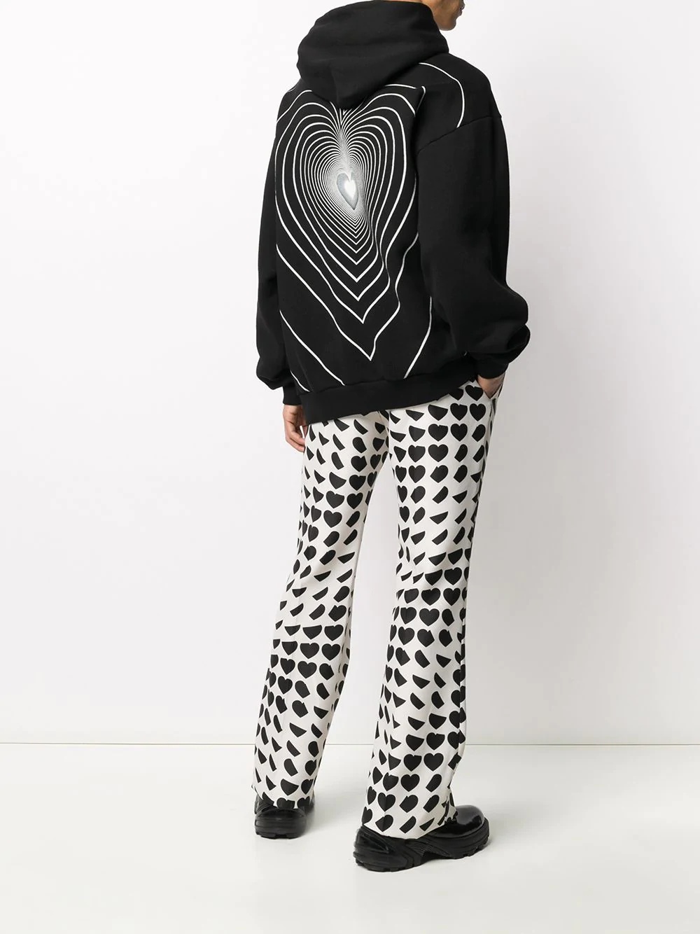 oversized graphic print hoodie - 2