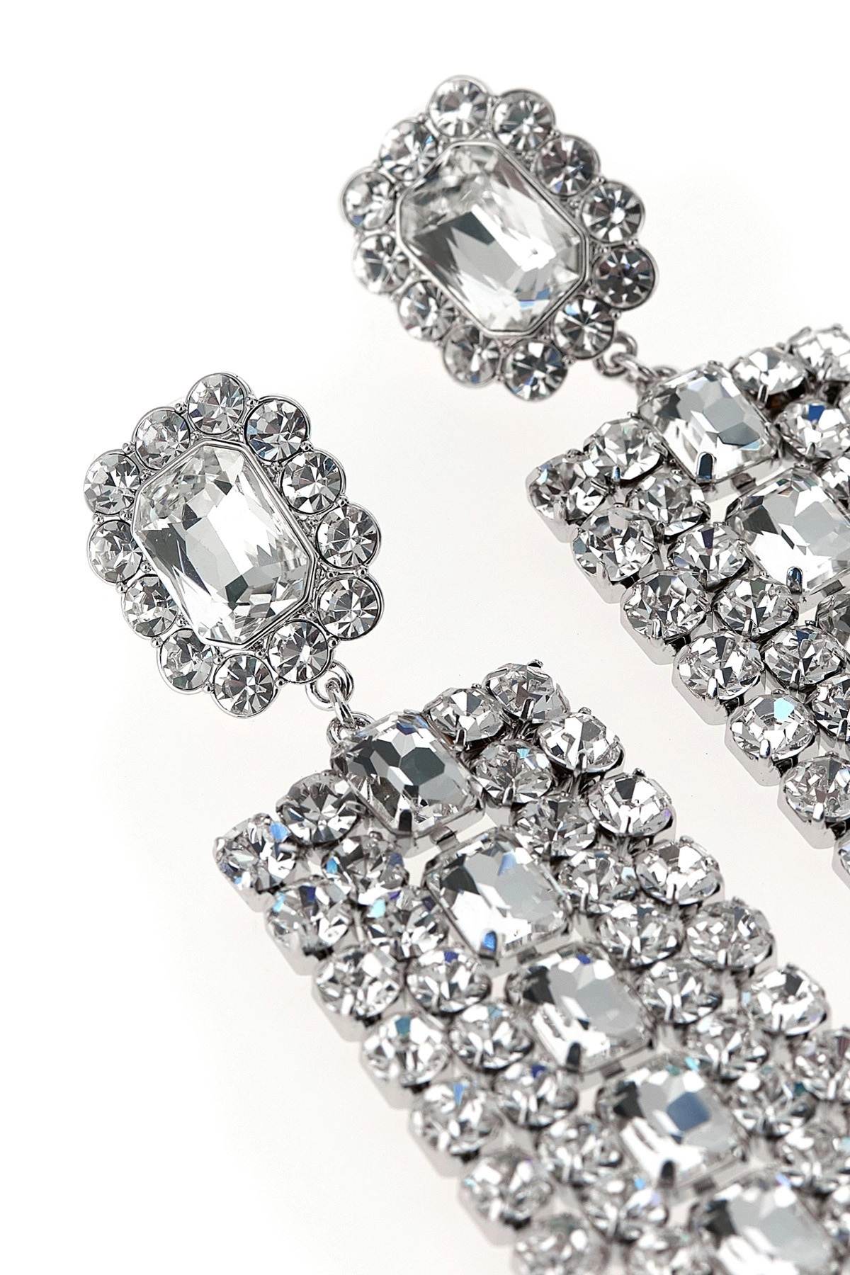 'Multi Crystal Droplet' earrings - 3