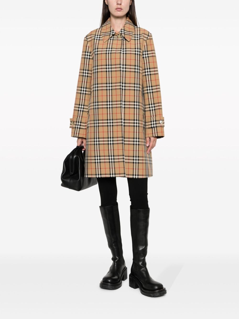 plaid-check pattern jacket - 2