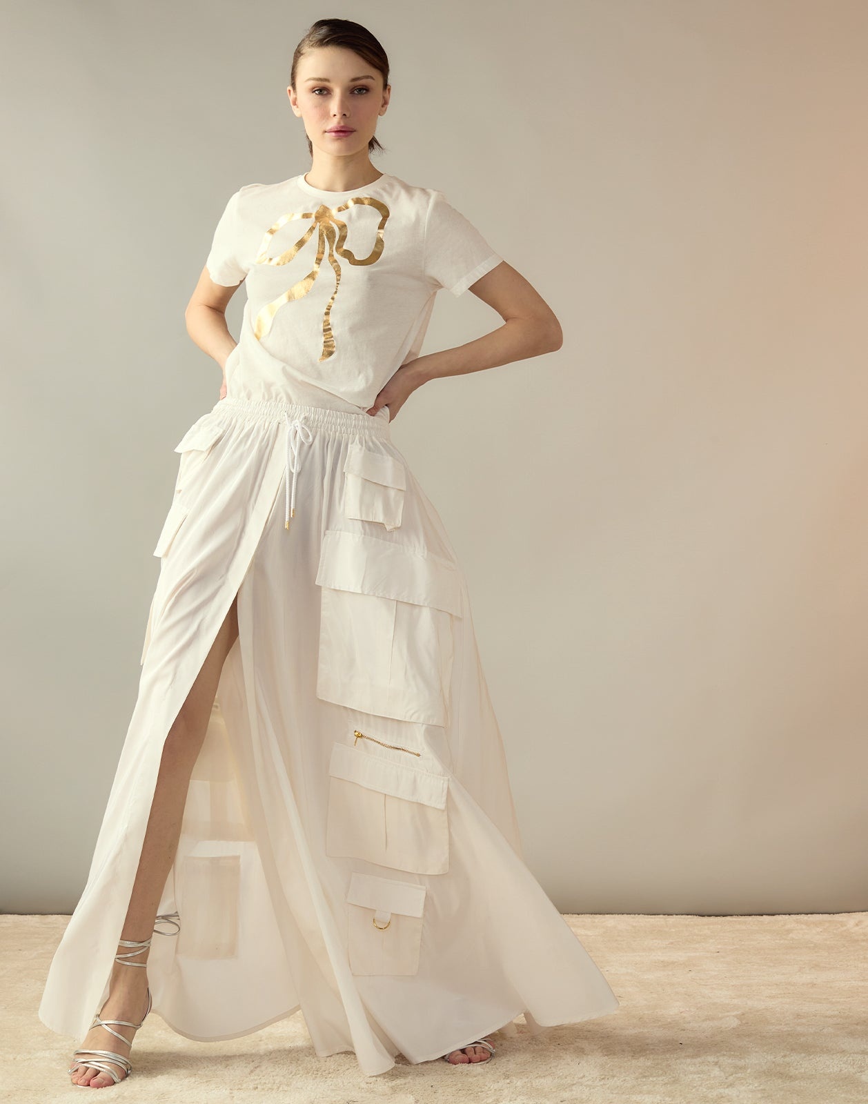 Taffeta Cargo Skirt - 5