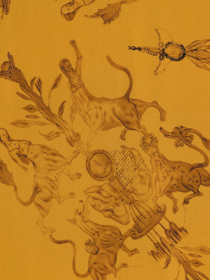 FABIANA FILIPPI x Benni Bosetto printed silk scarf outlook