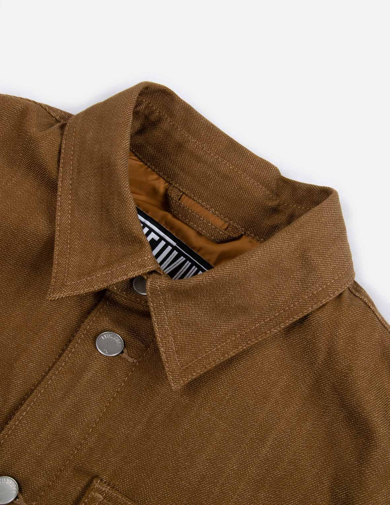 Sashiko Logo Embroidered Denim Shirt Jacket 9