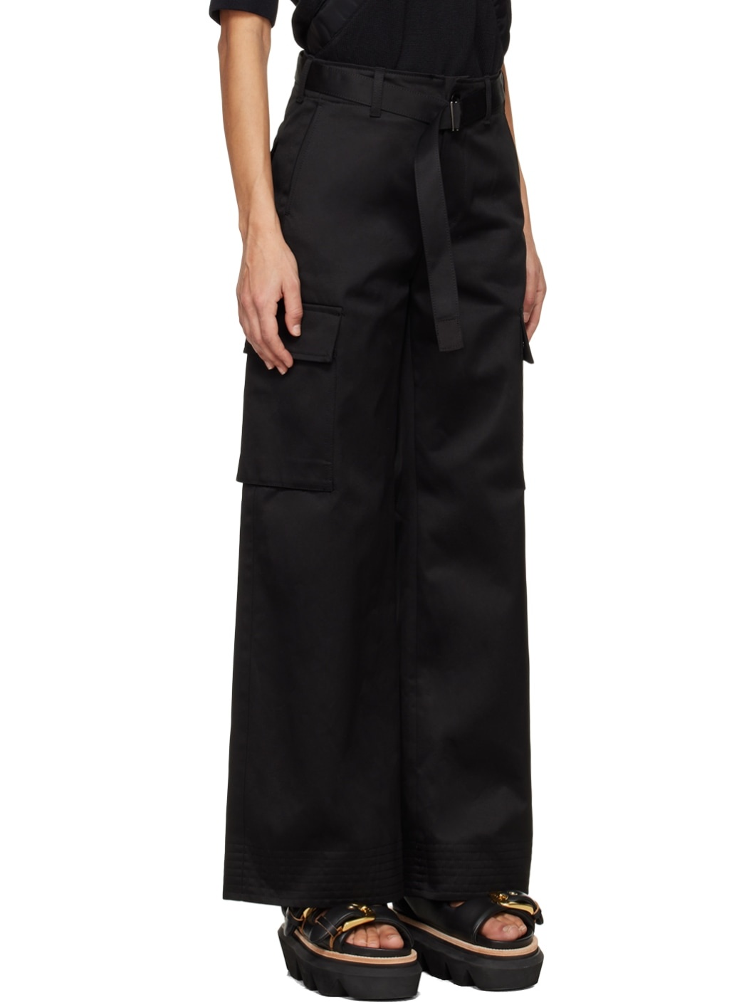 Black Belted Trousers - 2