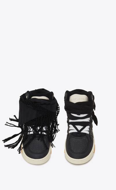 SAINT LAURENT smith sneakers in grained leather outlook