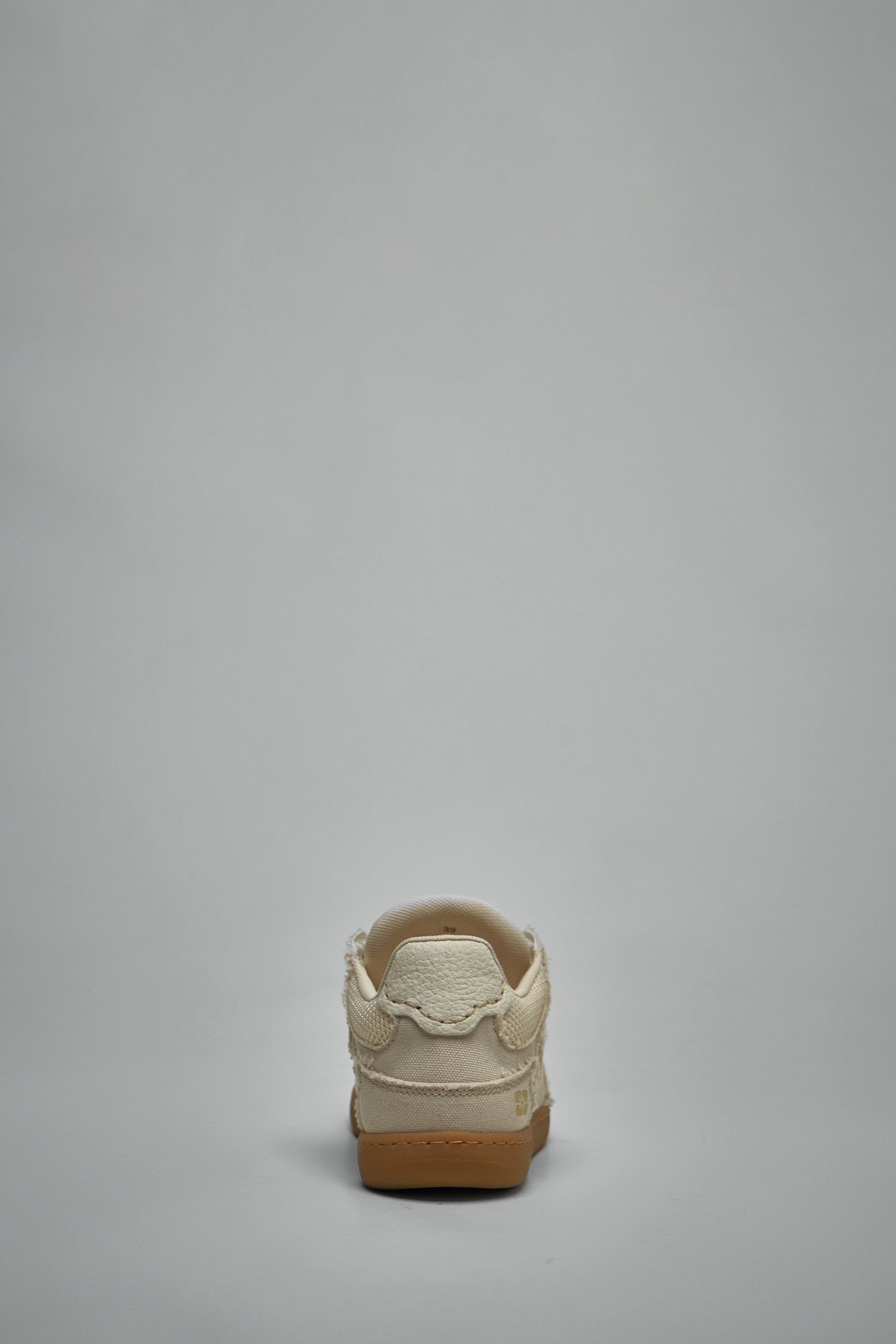 Canvas Raw Edge Sneakers - 4