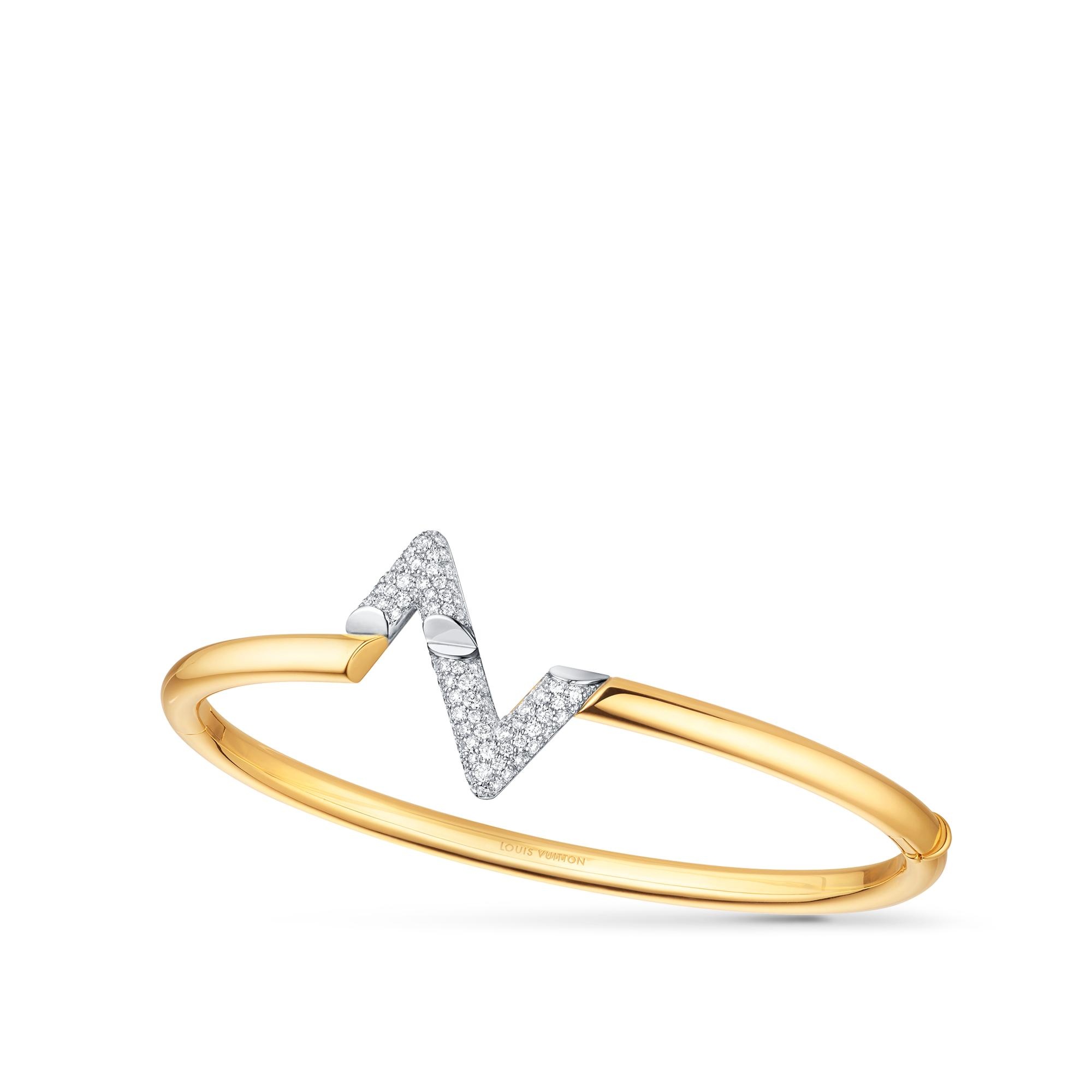 LV Volt Upside Down Bracelet, Yellow Gold, White Gold And Diamonds - 1