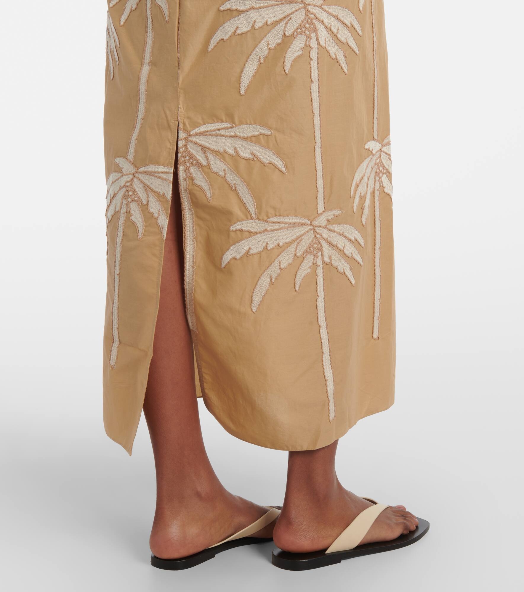 Sea Swirl tie-detail cutout midi dress - 5