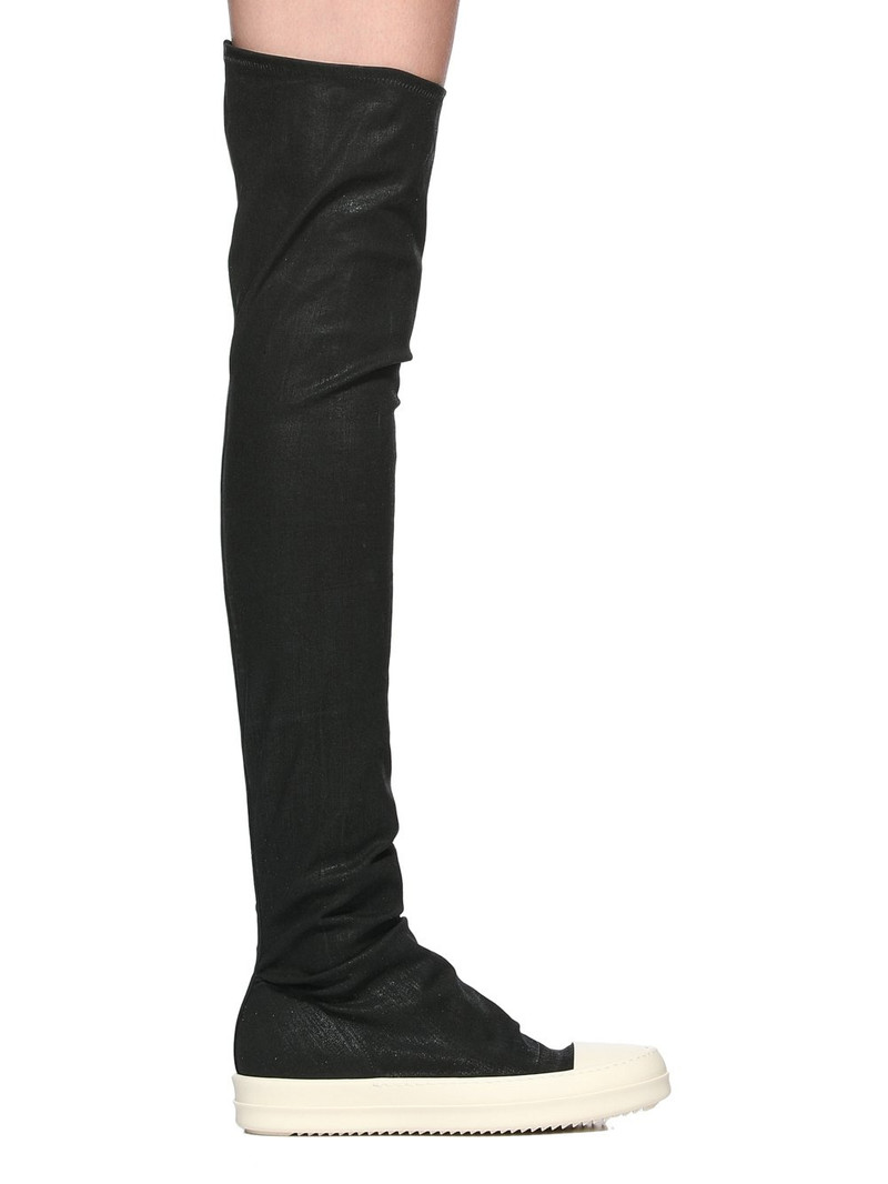 Black Hollywood High-Sock Sneaks Tall Boots 1