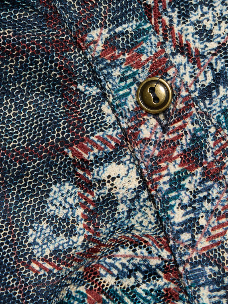 Women's Plaid Hamilton Gathered Button-Front Shirt - Amber Multi 7