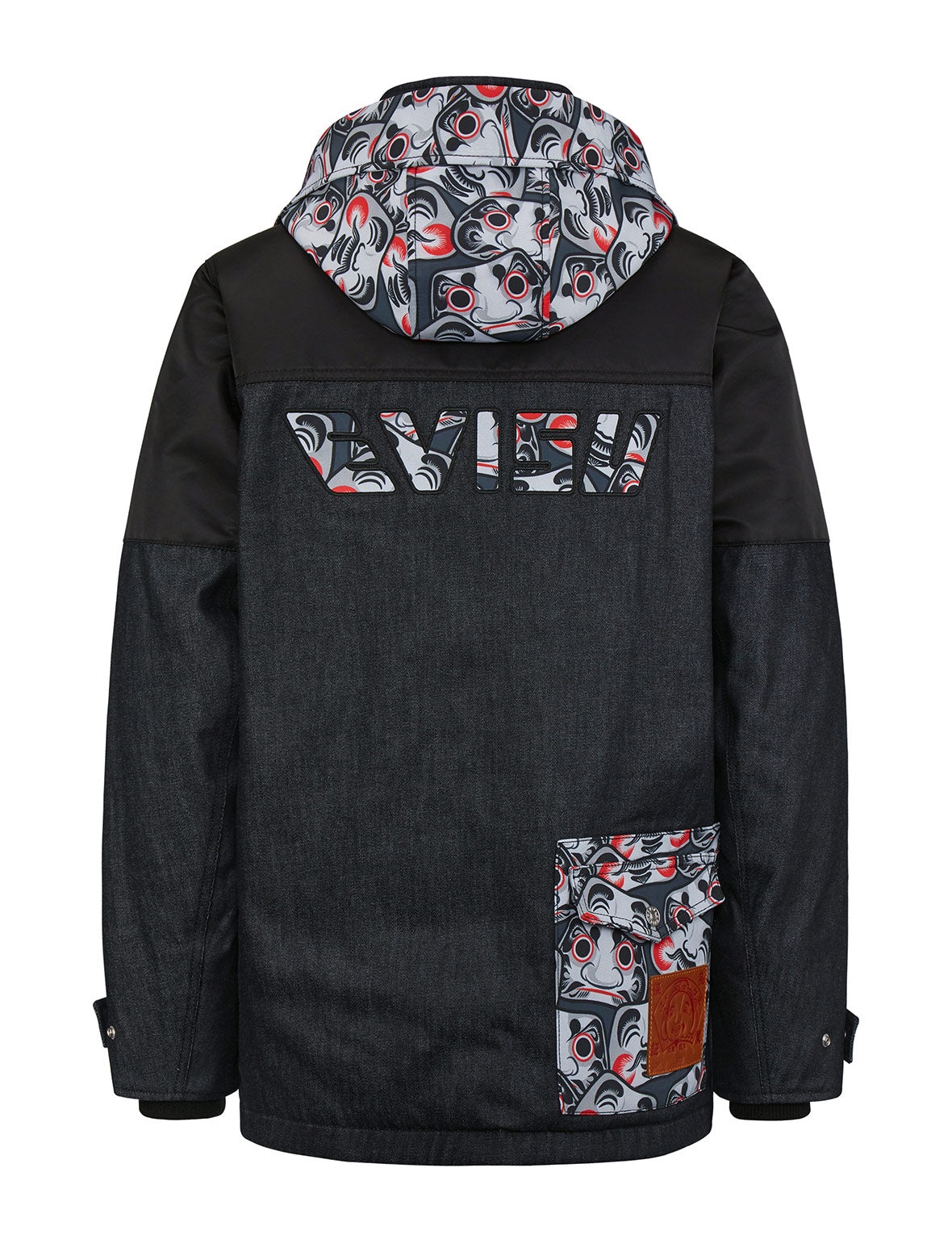 Fabric Blocking Mid-length Padded Coat - 8
