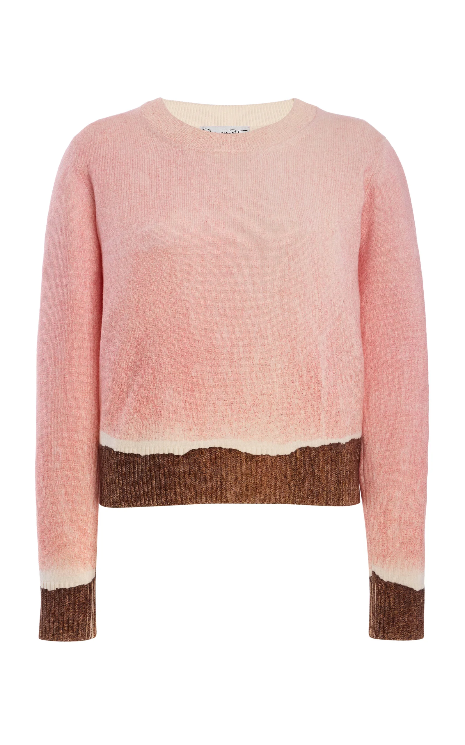Printed Wool Sweater pink - 1